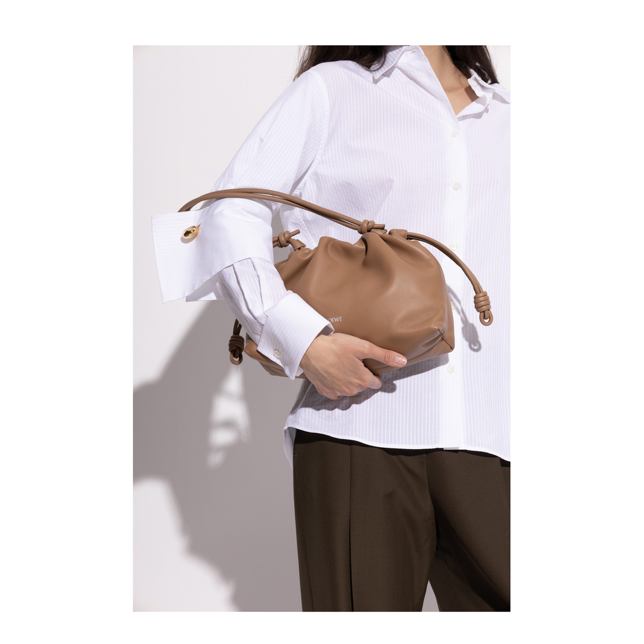MAYFEYR - Loewe - "Medium Flamenco" Shoulder Bag - A411FCRX750MOCHA