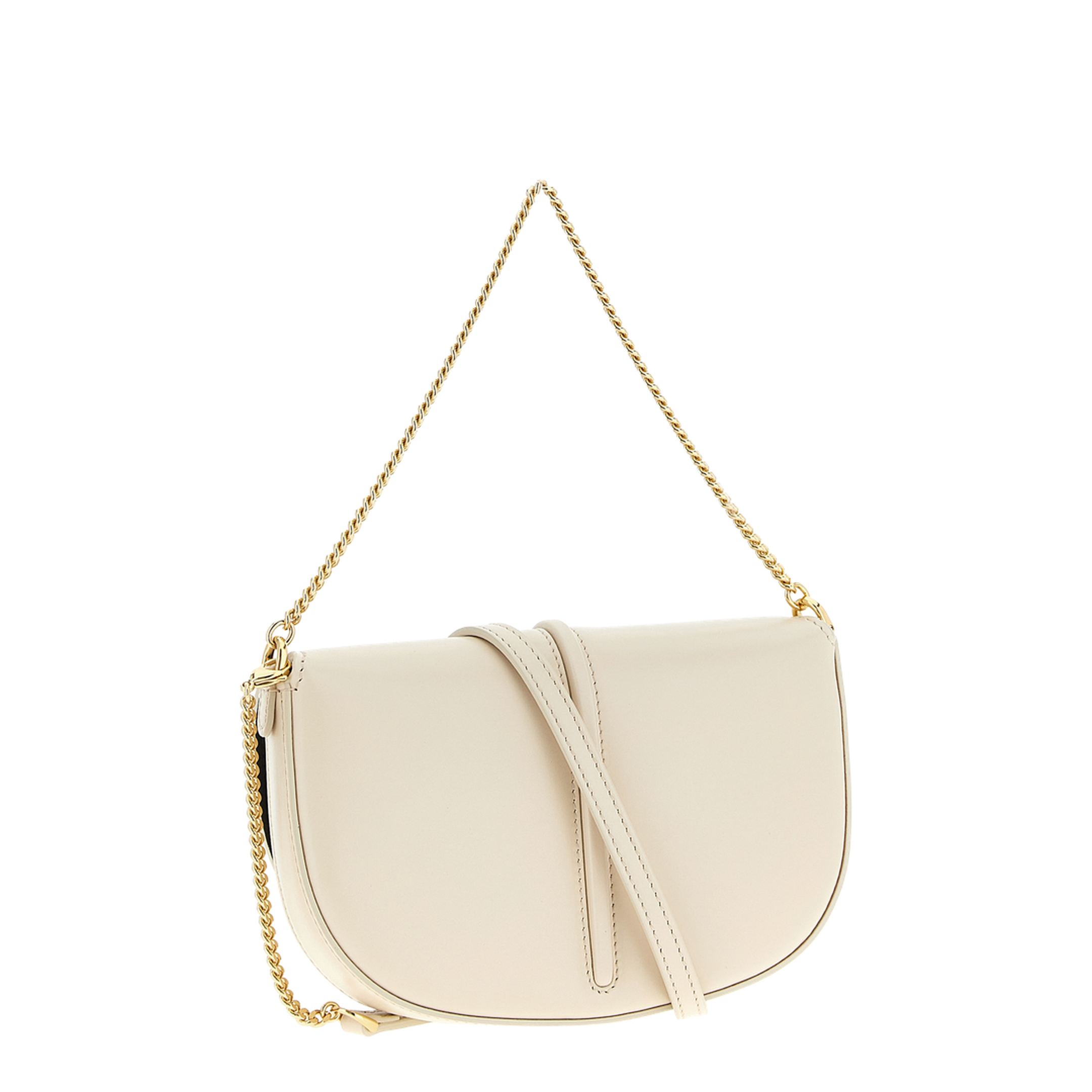 Wallet on Chain Leather White