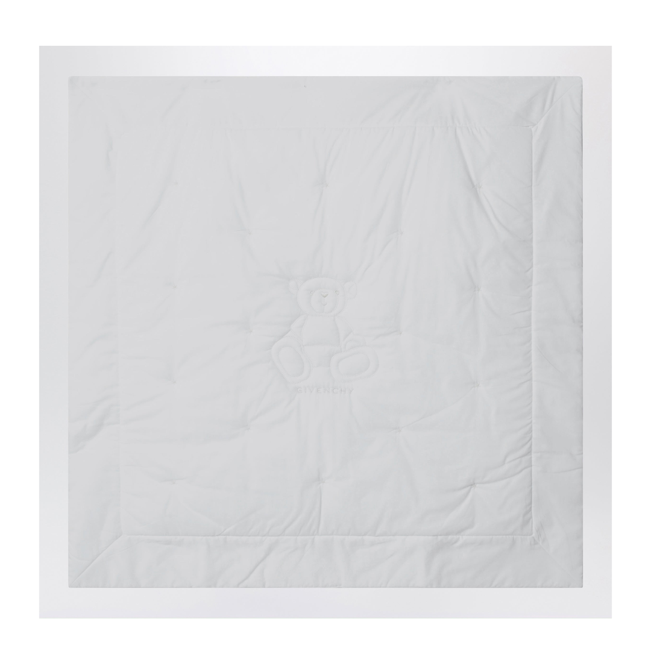MAYFEYR - Givenchy - White Blanket With Teddy Bear Embroidery - H31246CO10P