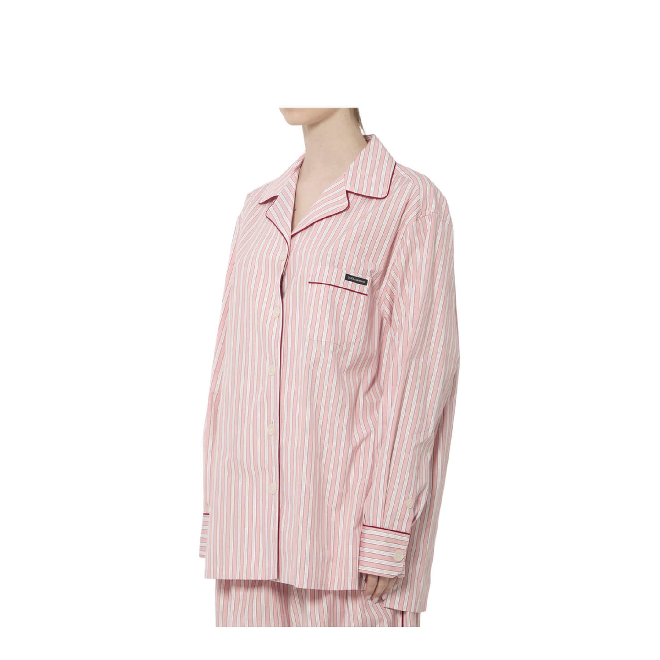 Striped Poplin Shirt In Multicolor