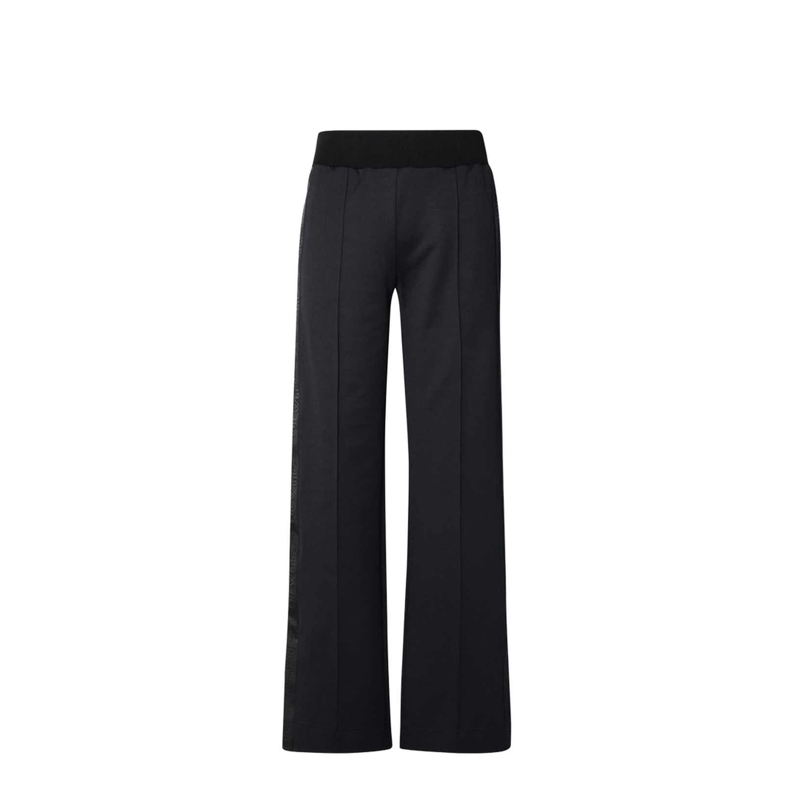 Black Polyamide Blend Sporty Pants