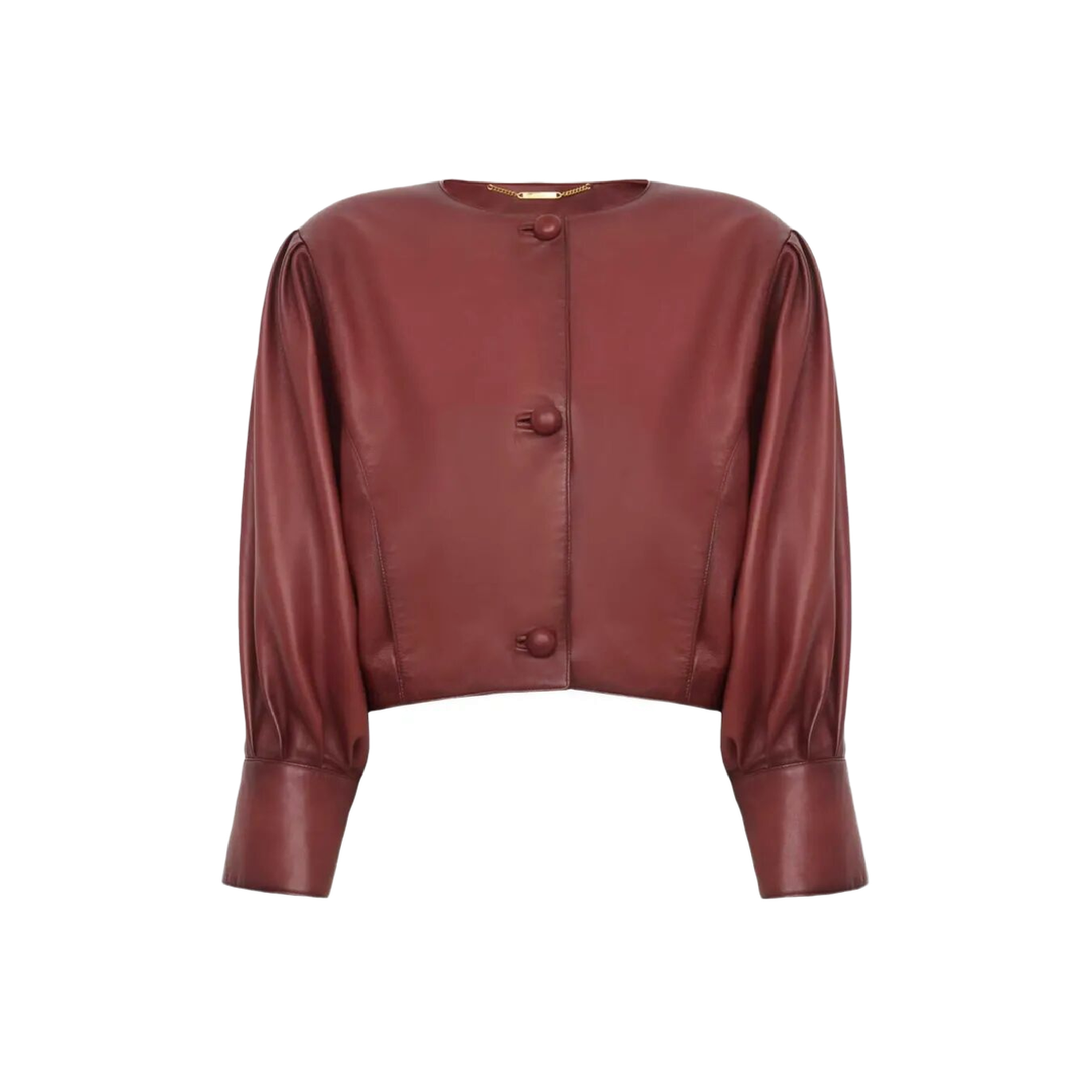MAYFEYR - Chloè - Cropped Collarless Jacket In Plongé Nappa Leather - CH26SCV97201