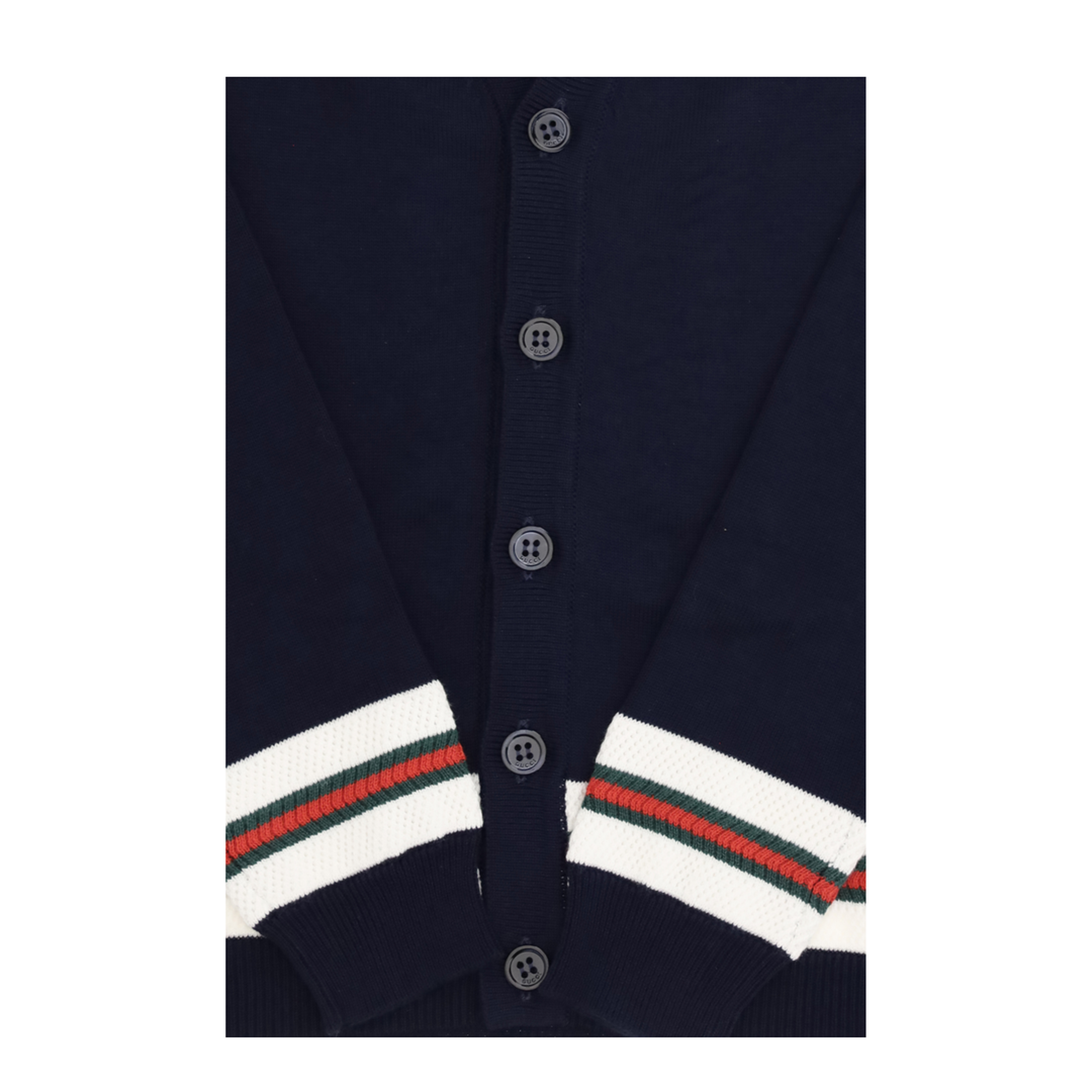 MAYFEYR - Gucci - Cardigan With Web Stripes - 856443XKFDC