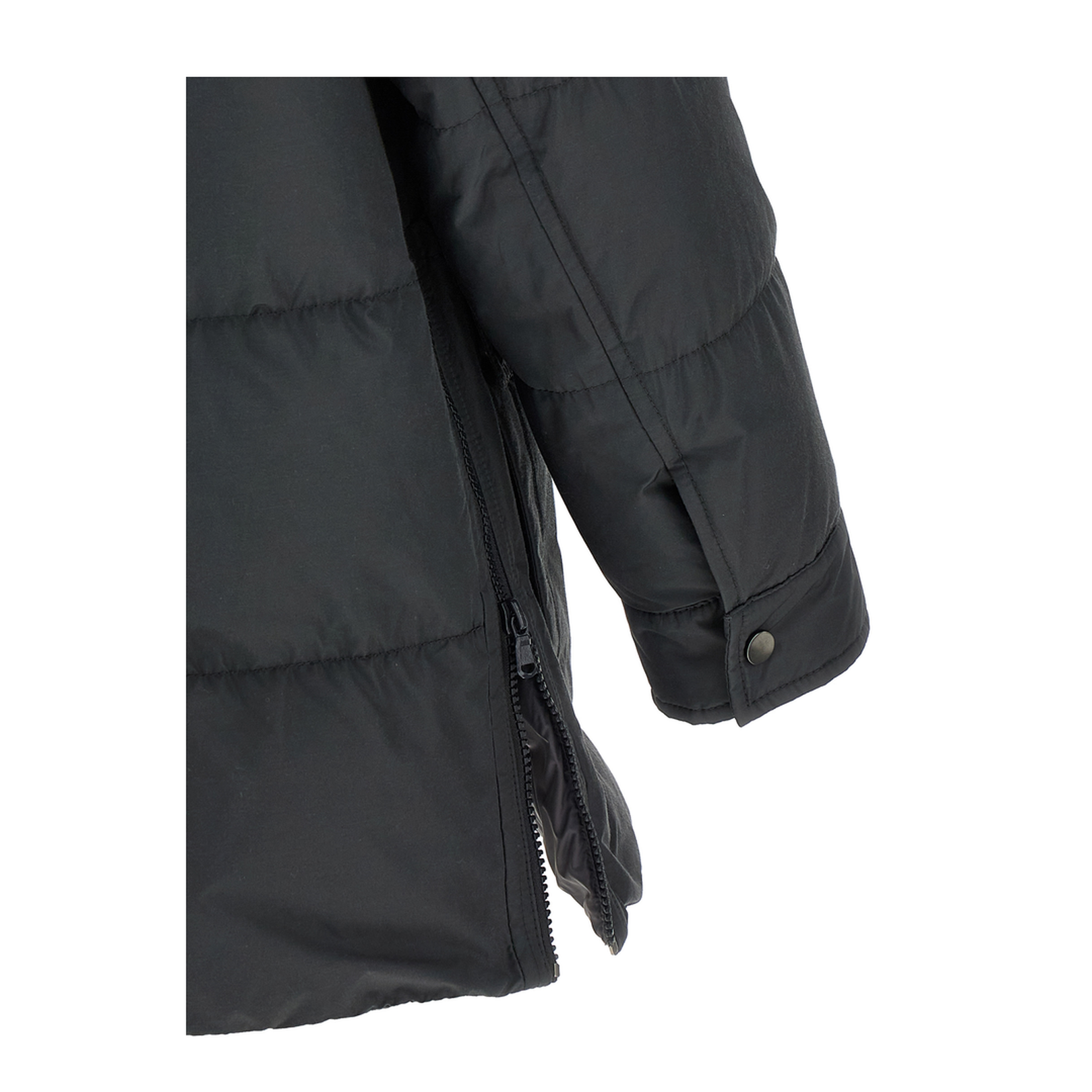 Knitted Neck Down Jacket Puffer Jackets Gray