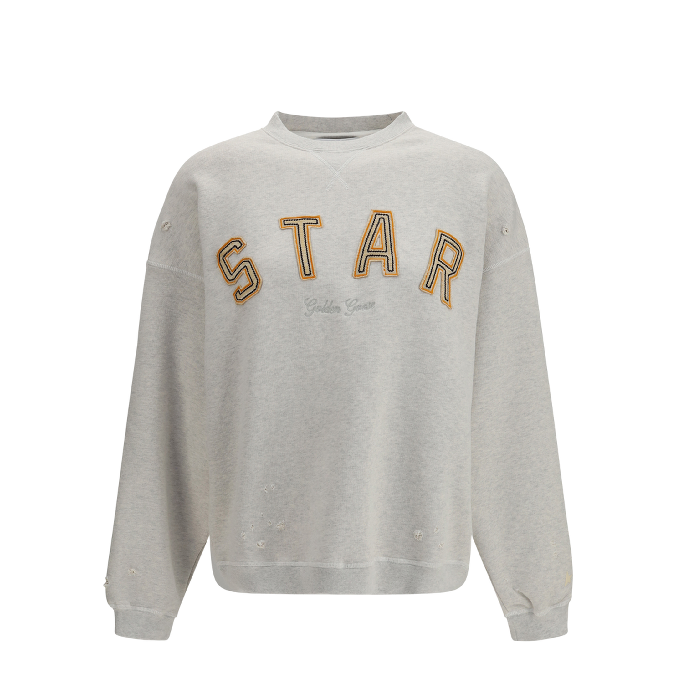MAYFEYR - Golden Goose - Sweatshirt Crewneck In Cotton With Contrasting Logo - GUP02711P002412