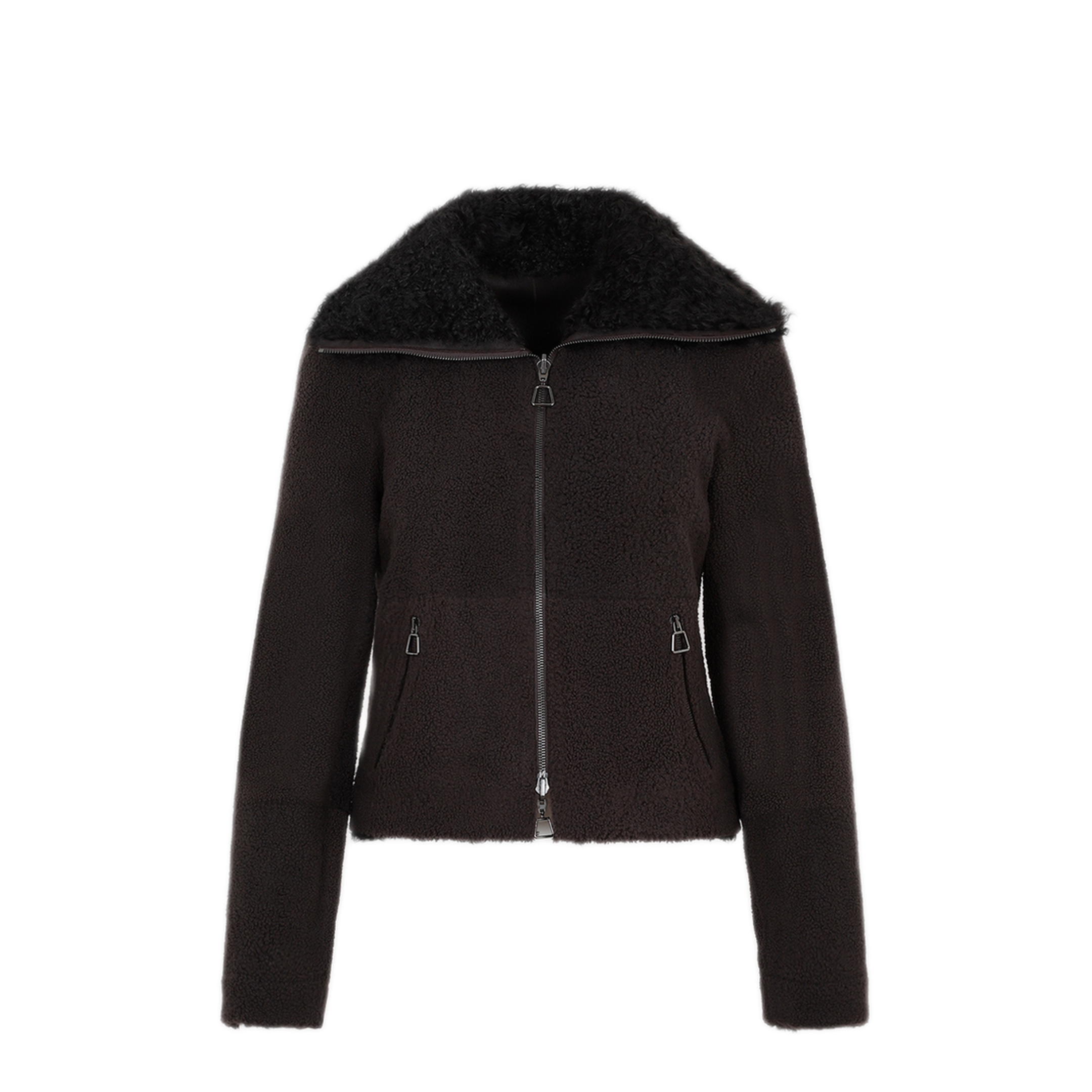 MAYFEYR - AKRIS - Mocca Lamb Leather Jacket - 016433004822149