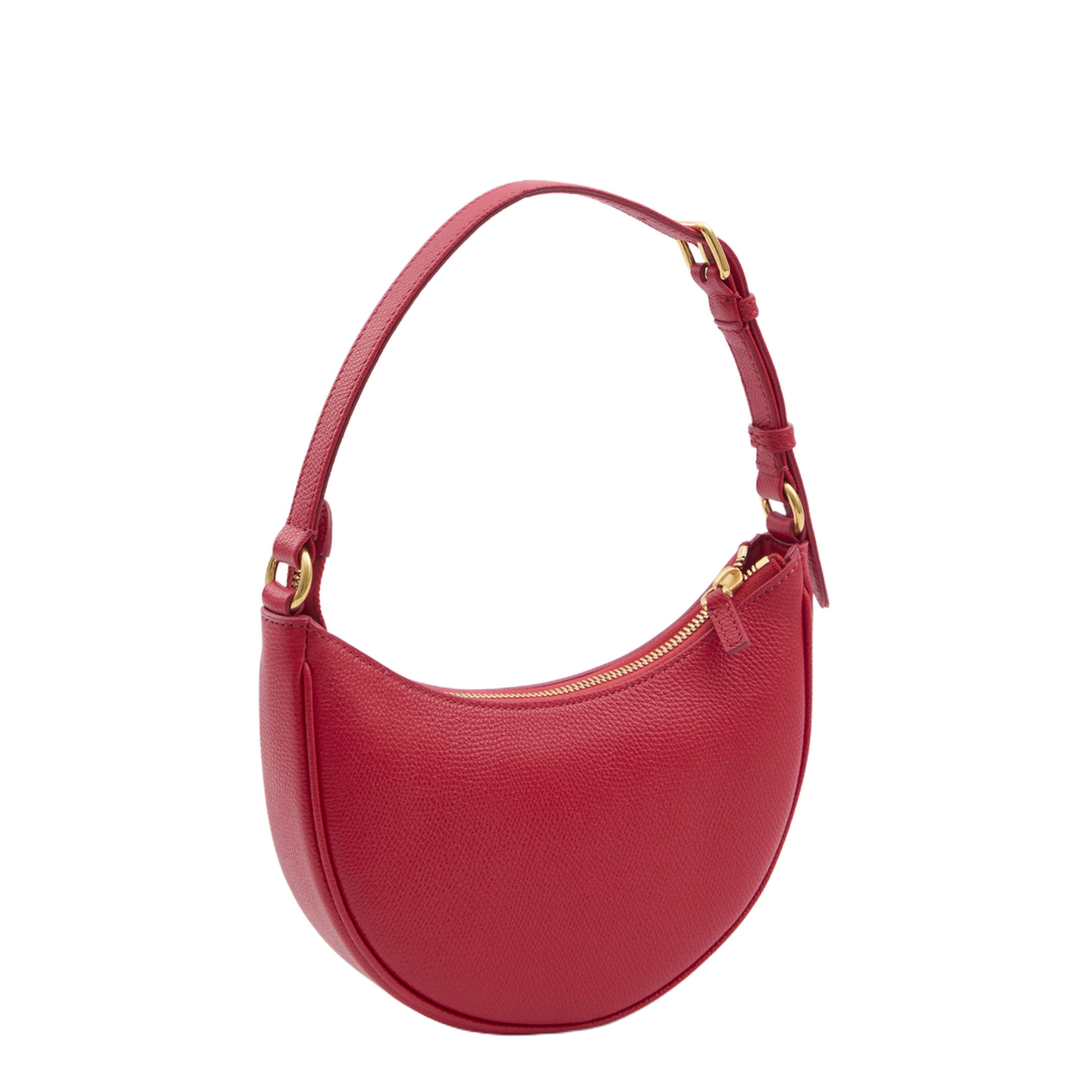 VLogo Signature Mini Calfskin Hobo Bag - Pure Red