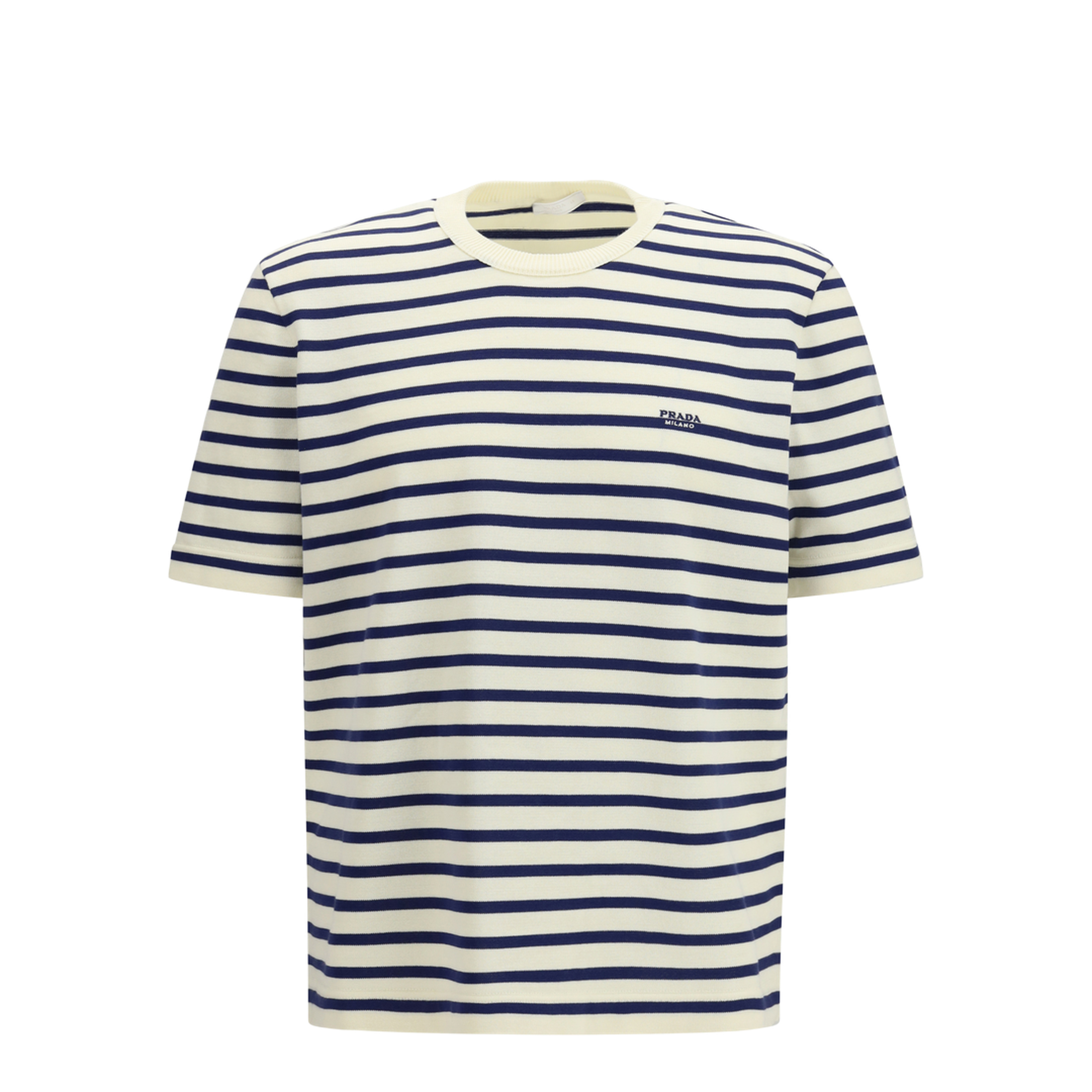 MAYFEYR - Prada - Short-Sleeve Cotton Sweater - UMF260SOOO188X
