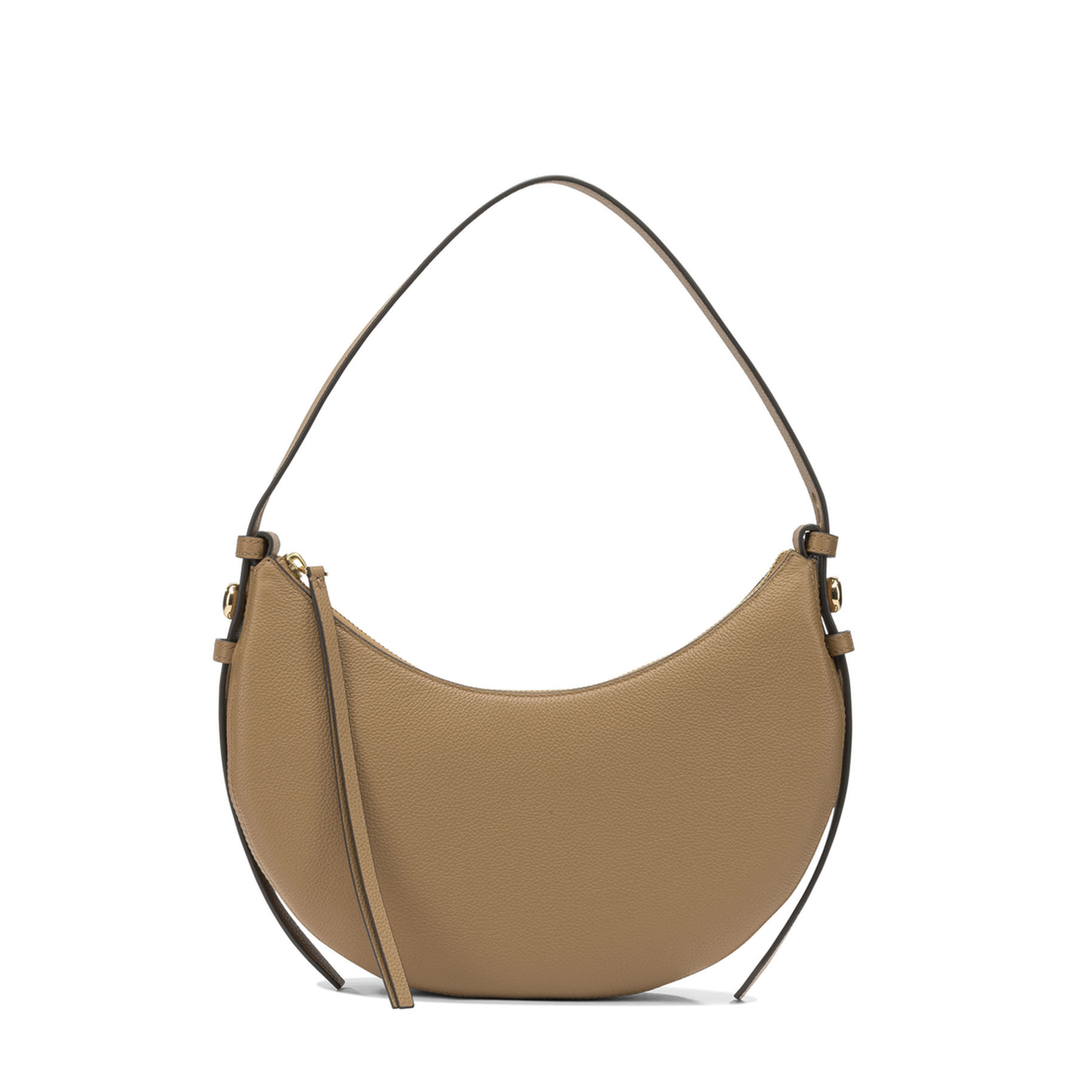 Romy Medium Pebbled Leather Hobo Bag - Cognac