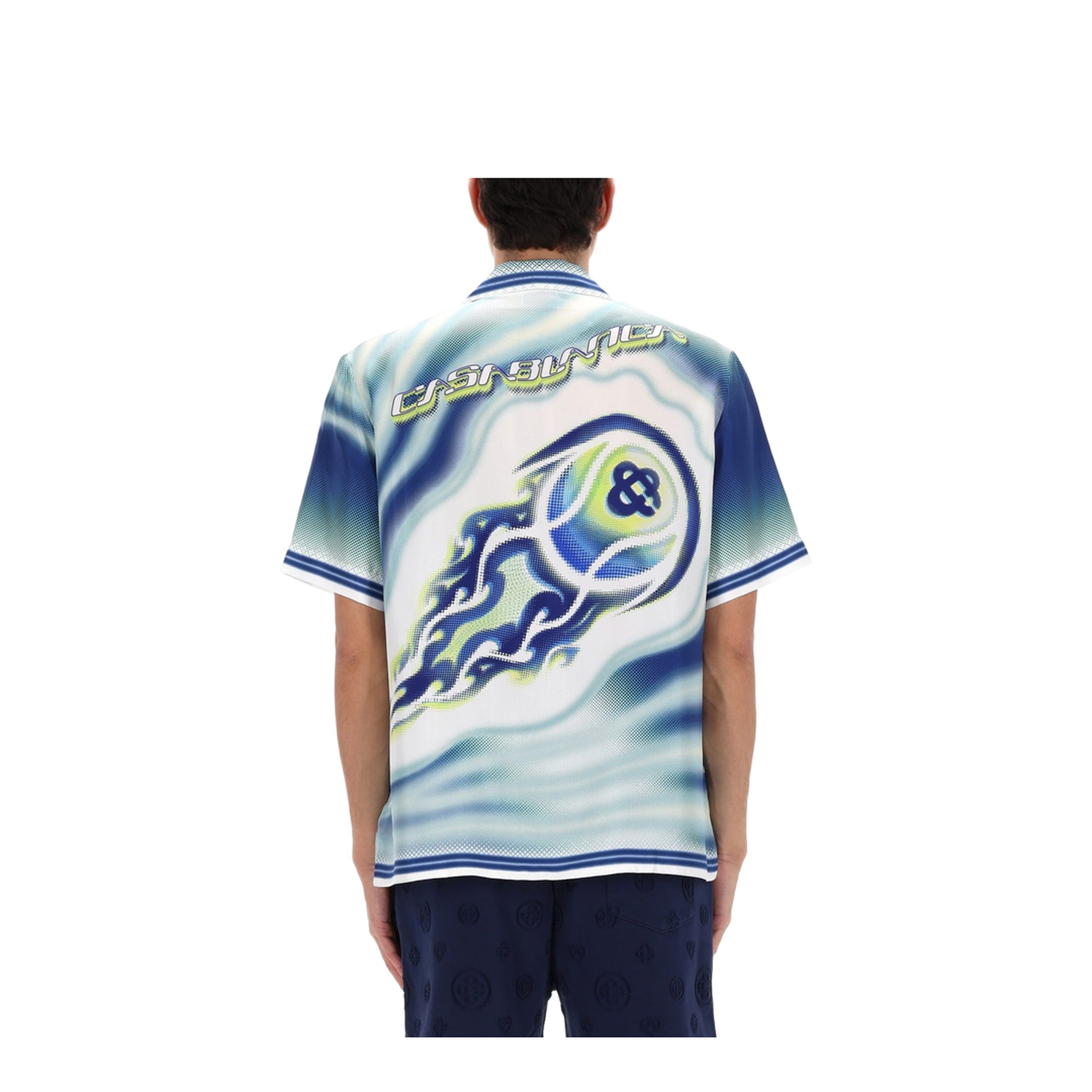 MAYFEYR - Casablanca - Flaming Tennis Ball Shirt - MSP26SH00306THEARTOF