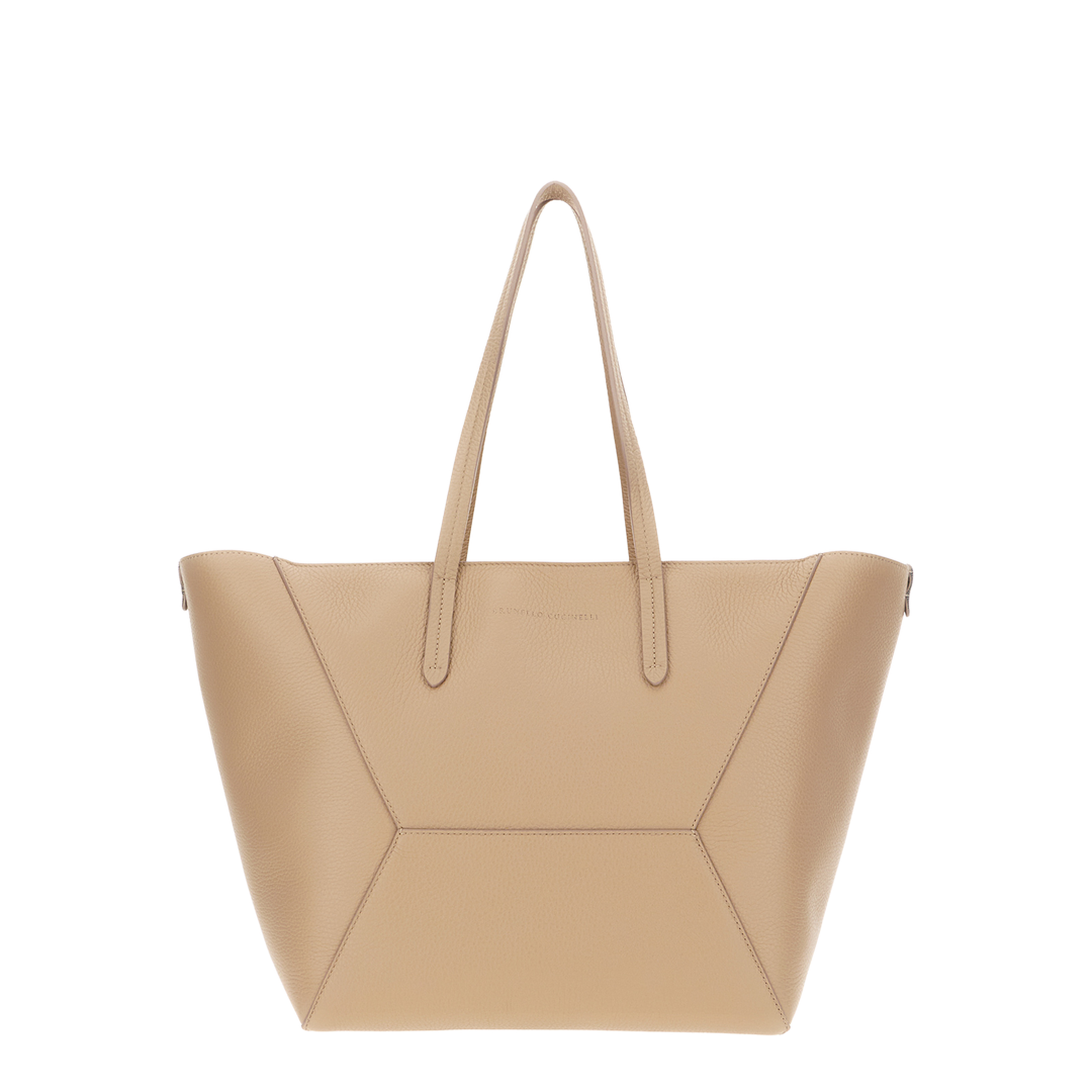 Duo Medium Leather Shoulder Bags - Brown