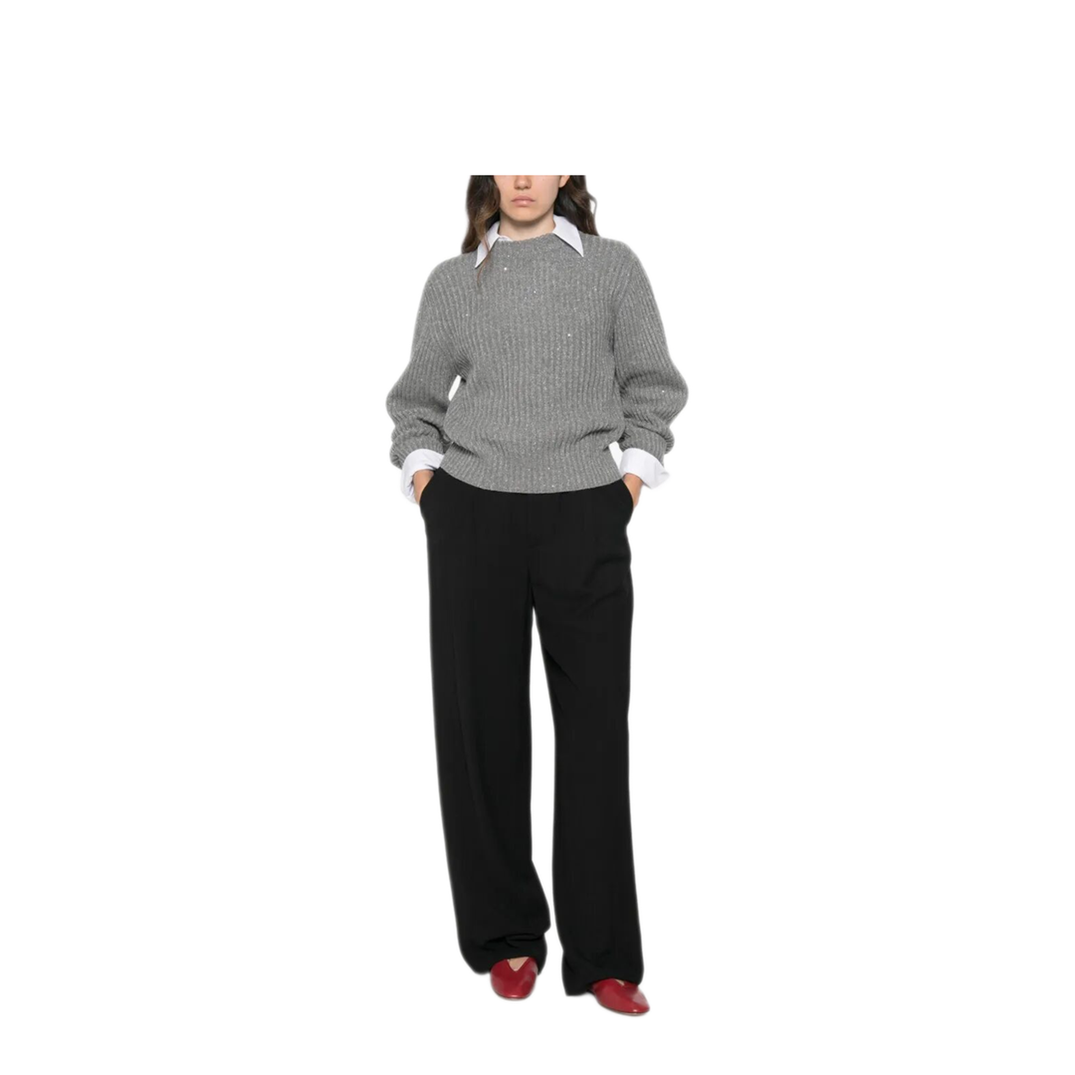 MAYFEYR - Brunello Cucinelli - Sparkling & Dazzling Cashmere And Wool Ribbed Sweater - MBM753500