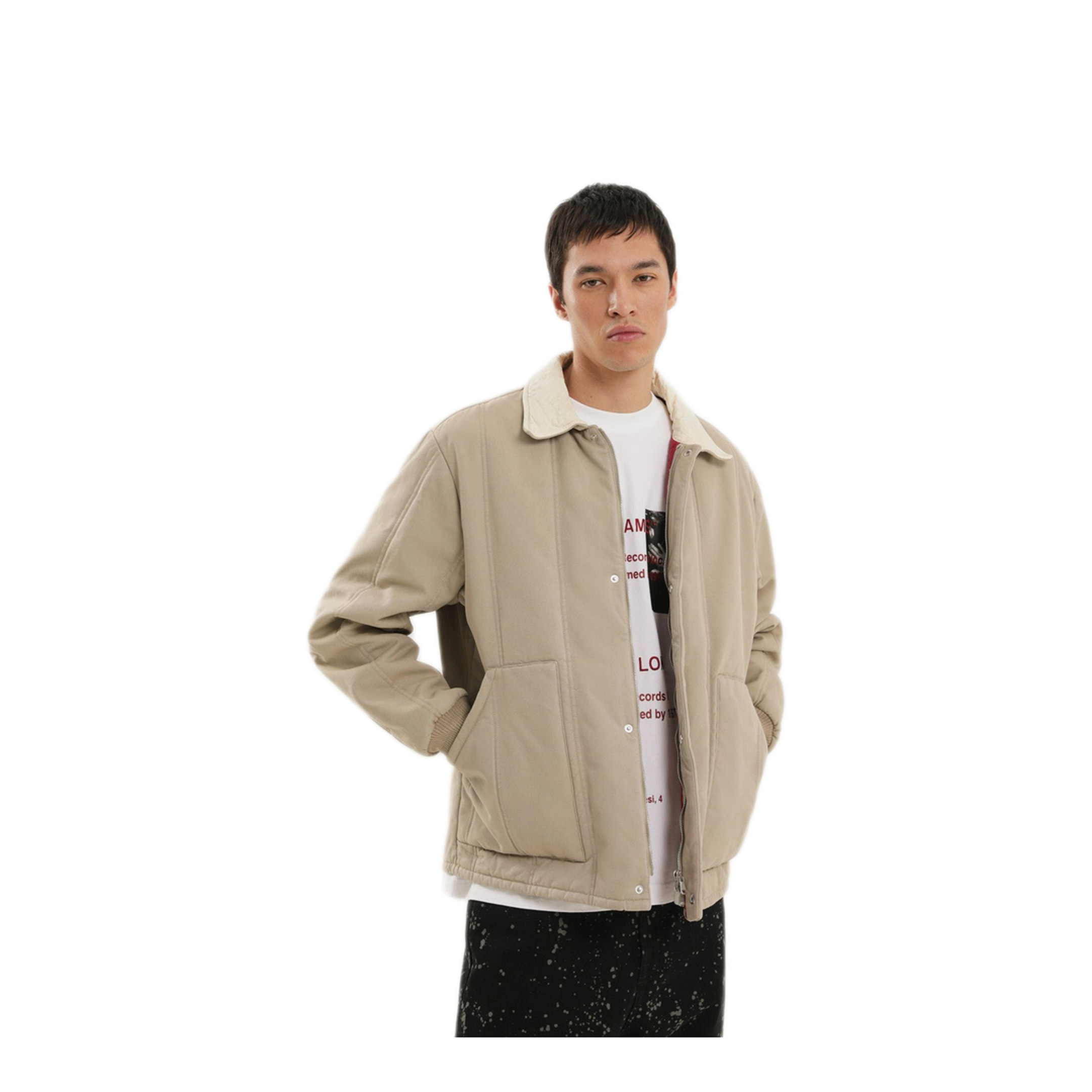 MAYFEYR - 1989 STUDIO - Beige Padded Canvas Jacket - F04MBG008FAB0014300