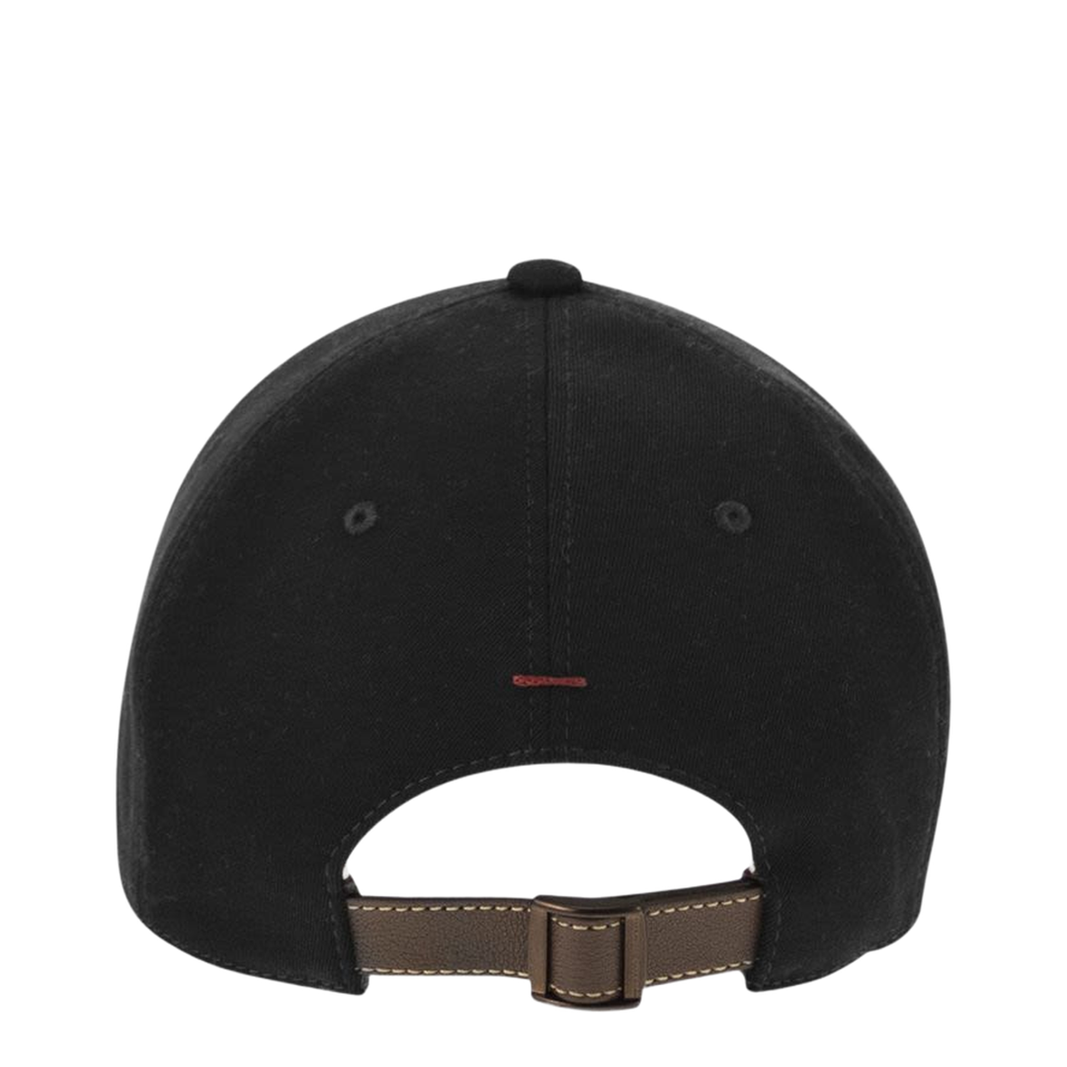 Embroidered Logo Baseball Cap Black