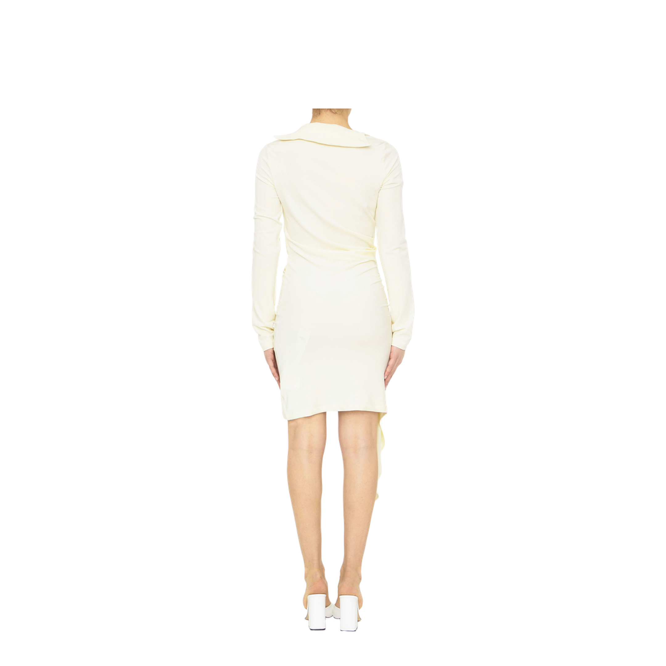 Asymmetric Ruched Minidress
