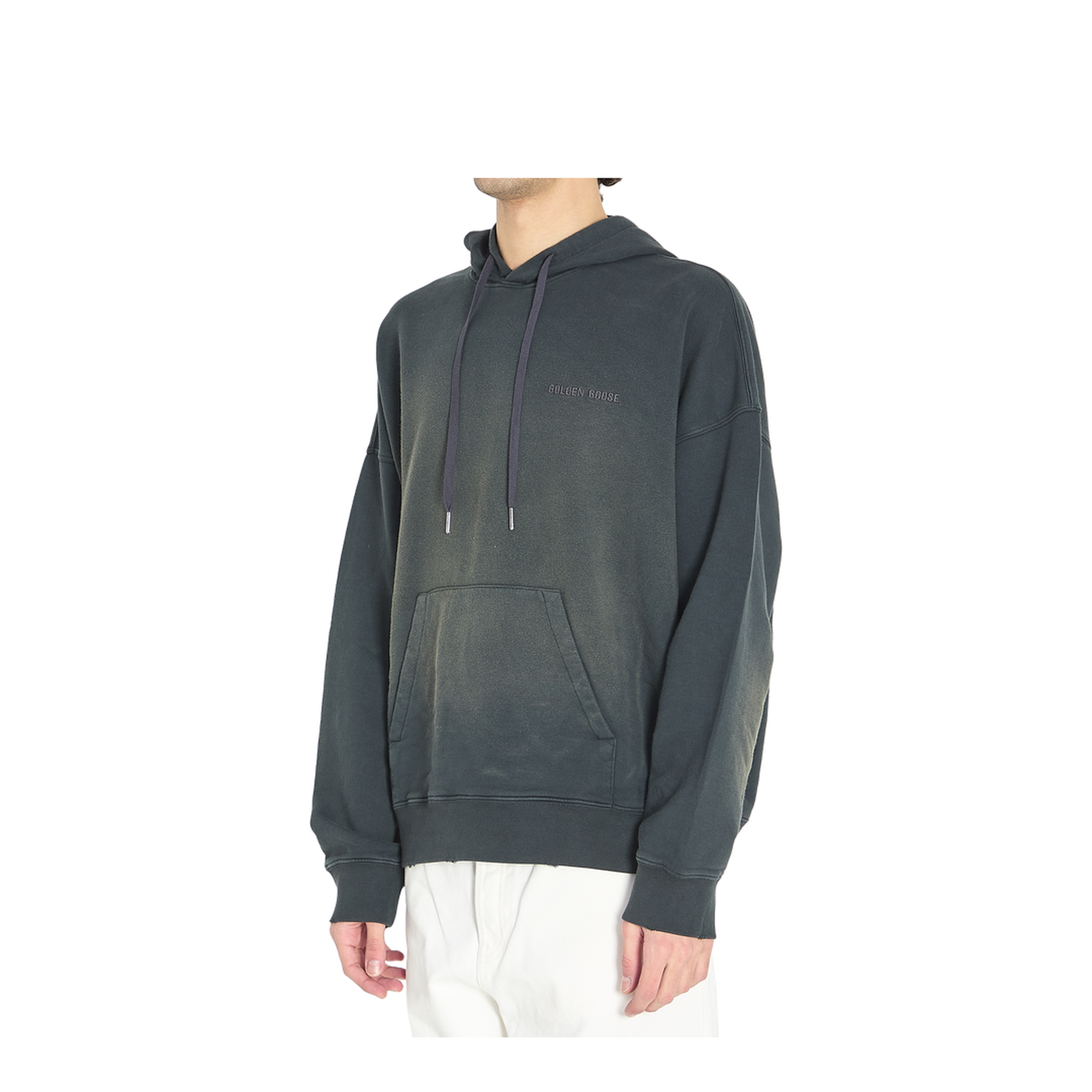 Sweatshirt with Bleached Effect