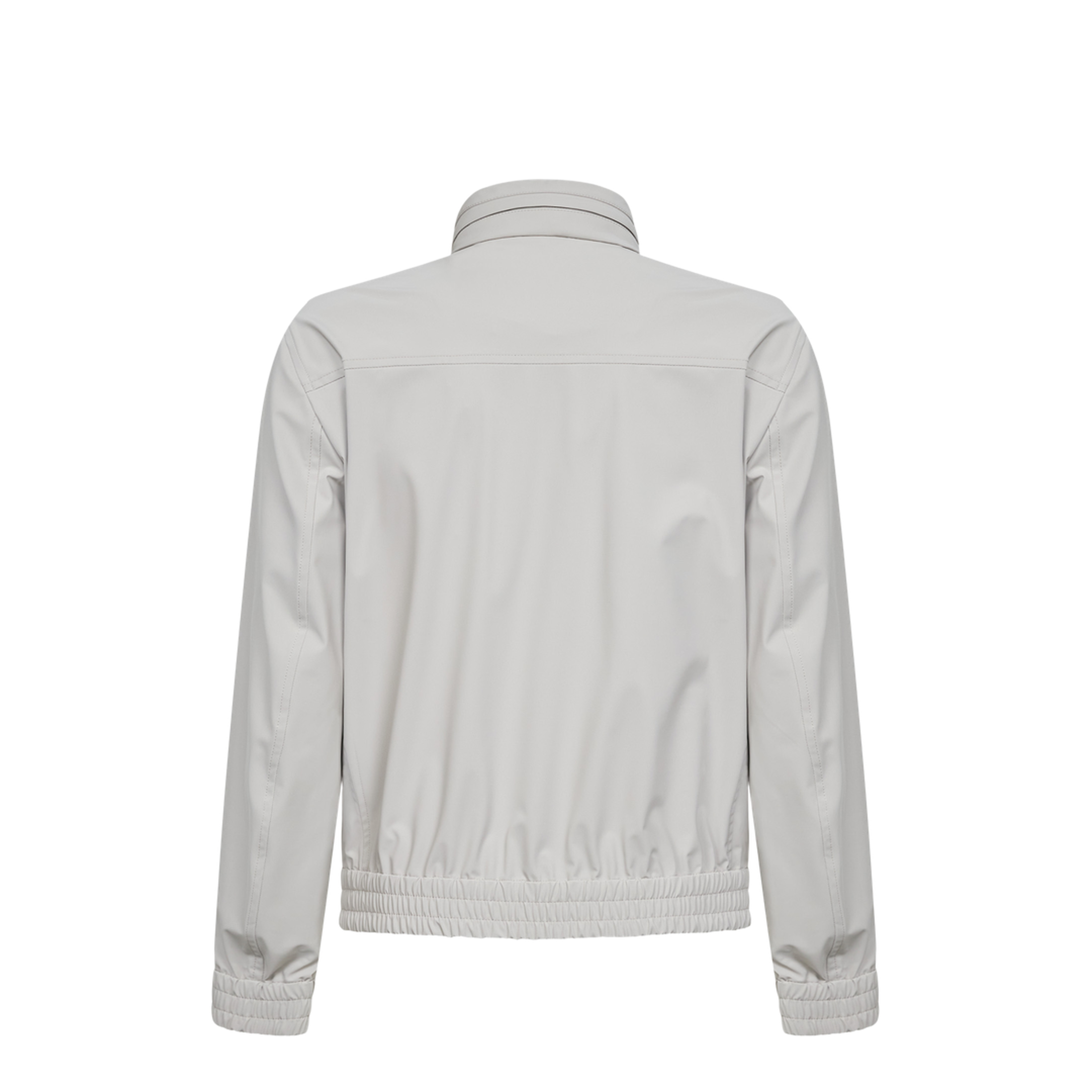 High Collar Jacket White
