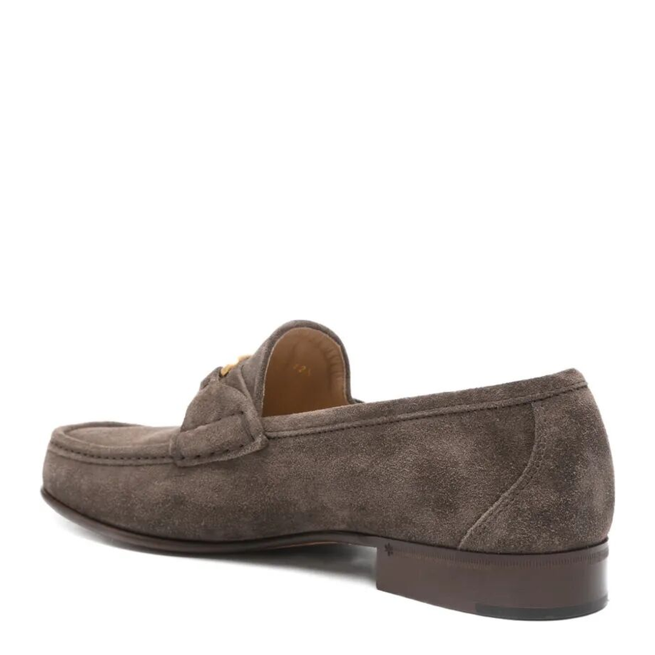 MAYFEYR - Valentino - V Logo Plaque Suede Loafers - YS0J68UZM