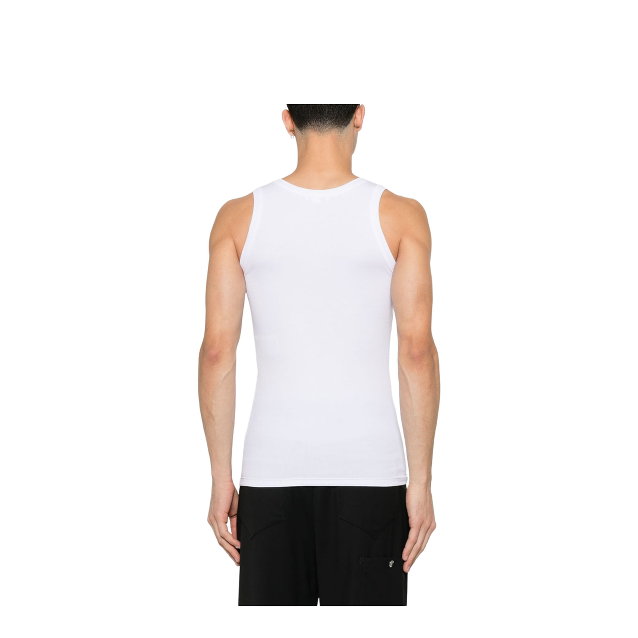 Skull-Embroidered Tank Top