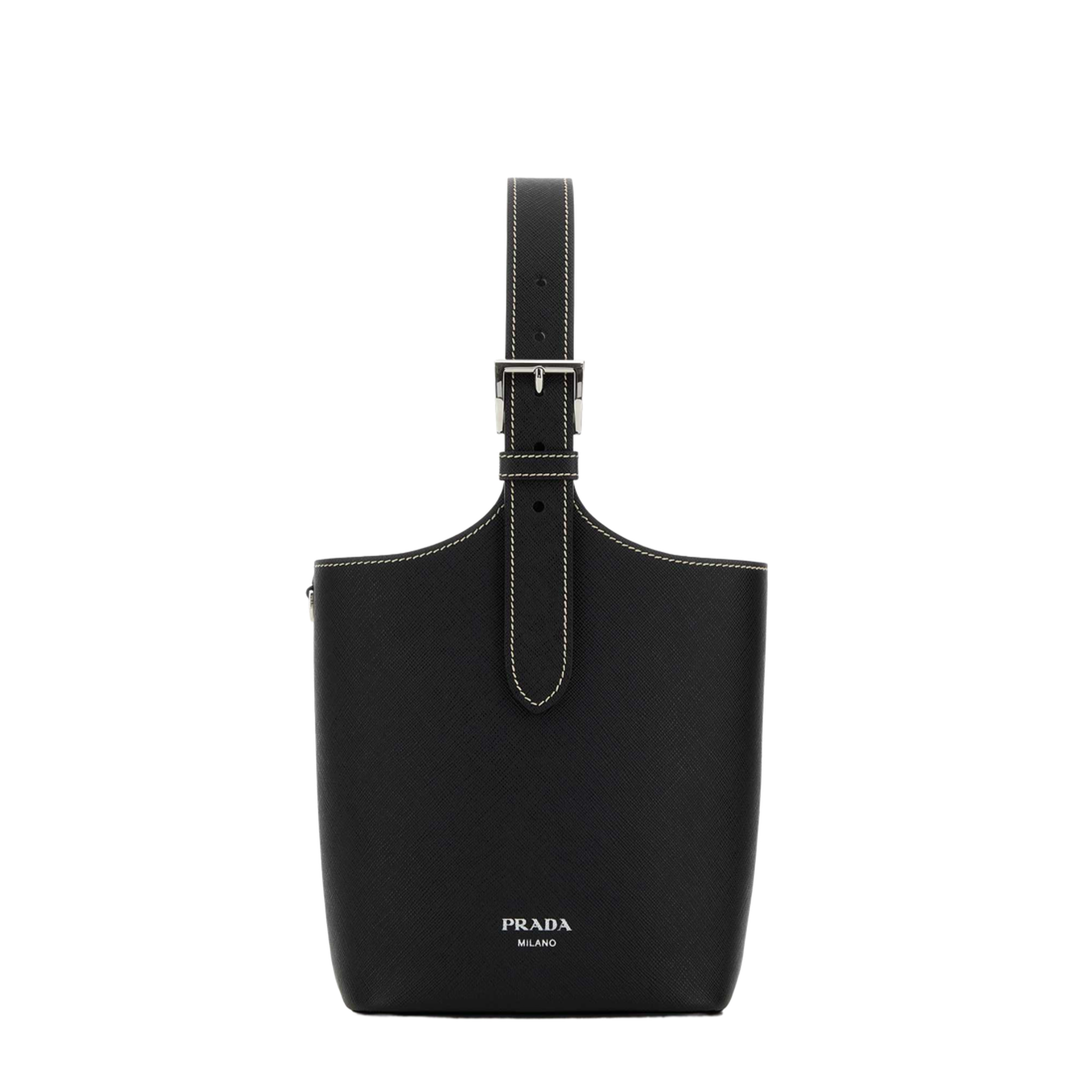 Black Leather Shoulder Bag