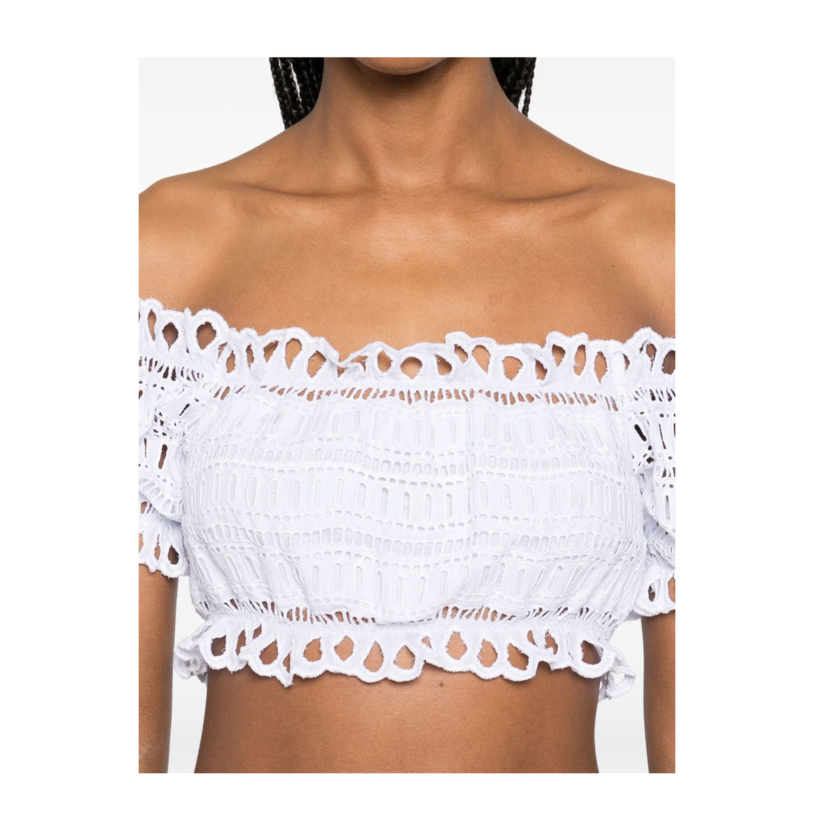Off-shoulder Lace-detail Top