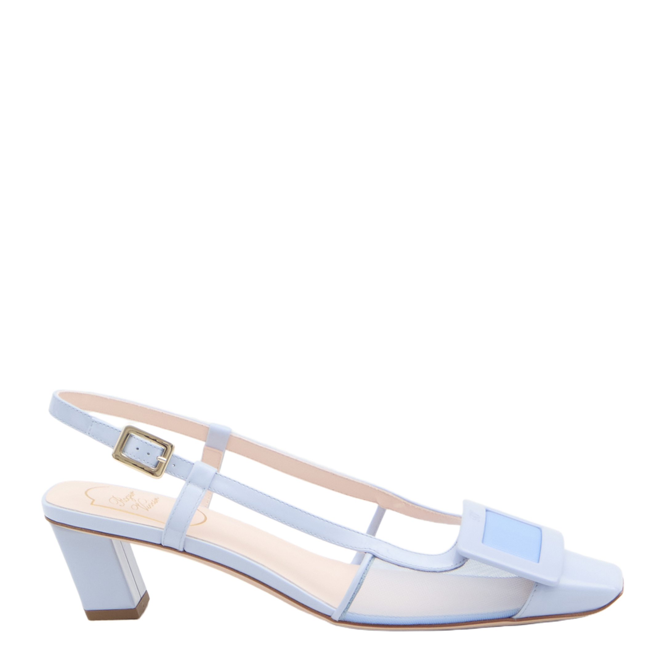 Mesh Slingback Pumps