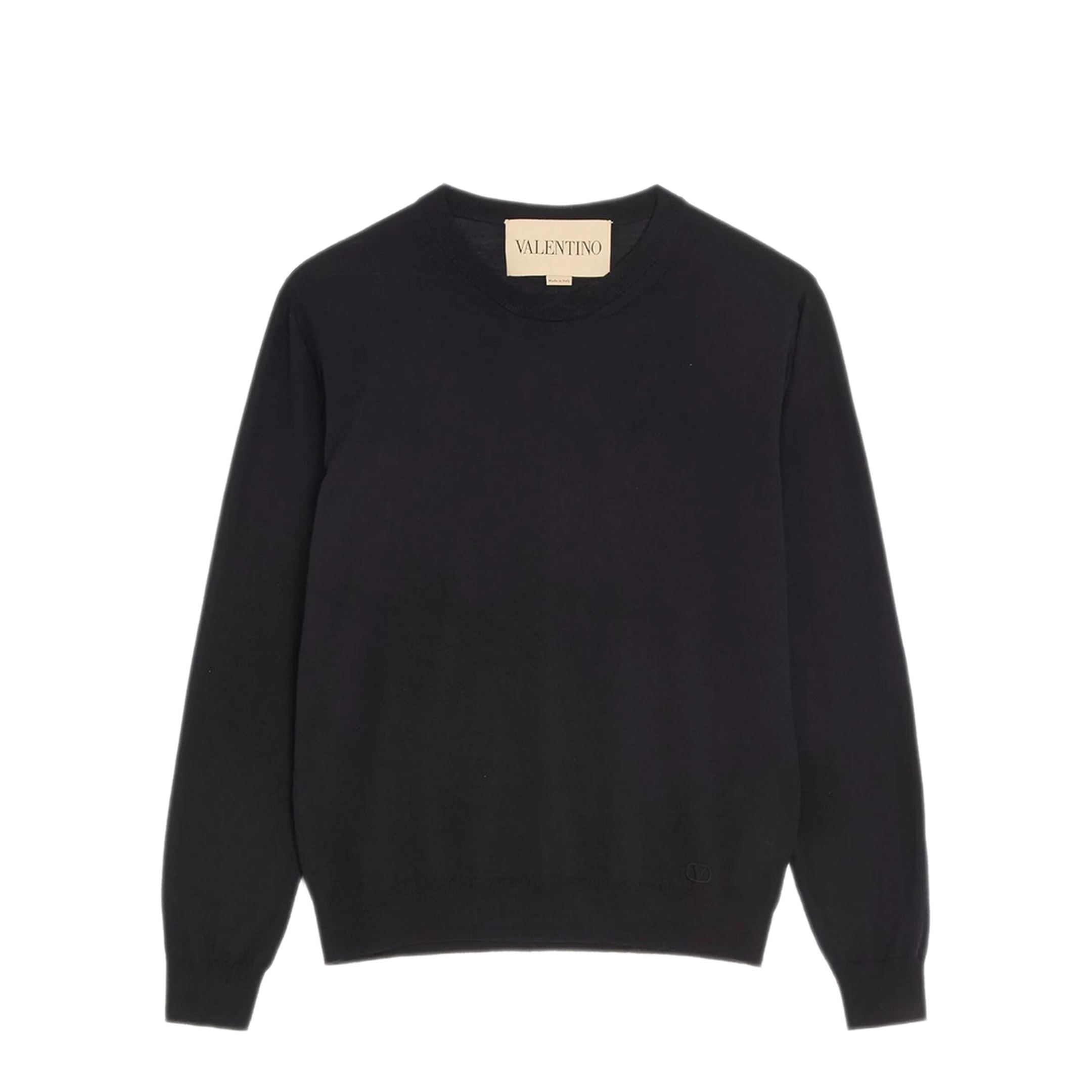 MAYFEYR - Valentino - Wool Jumper With Vlogo Embroidery - VKC38PBH90NO