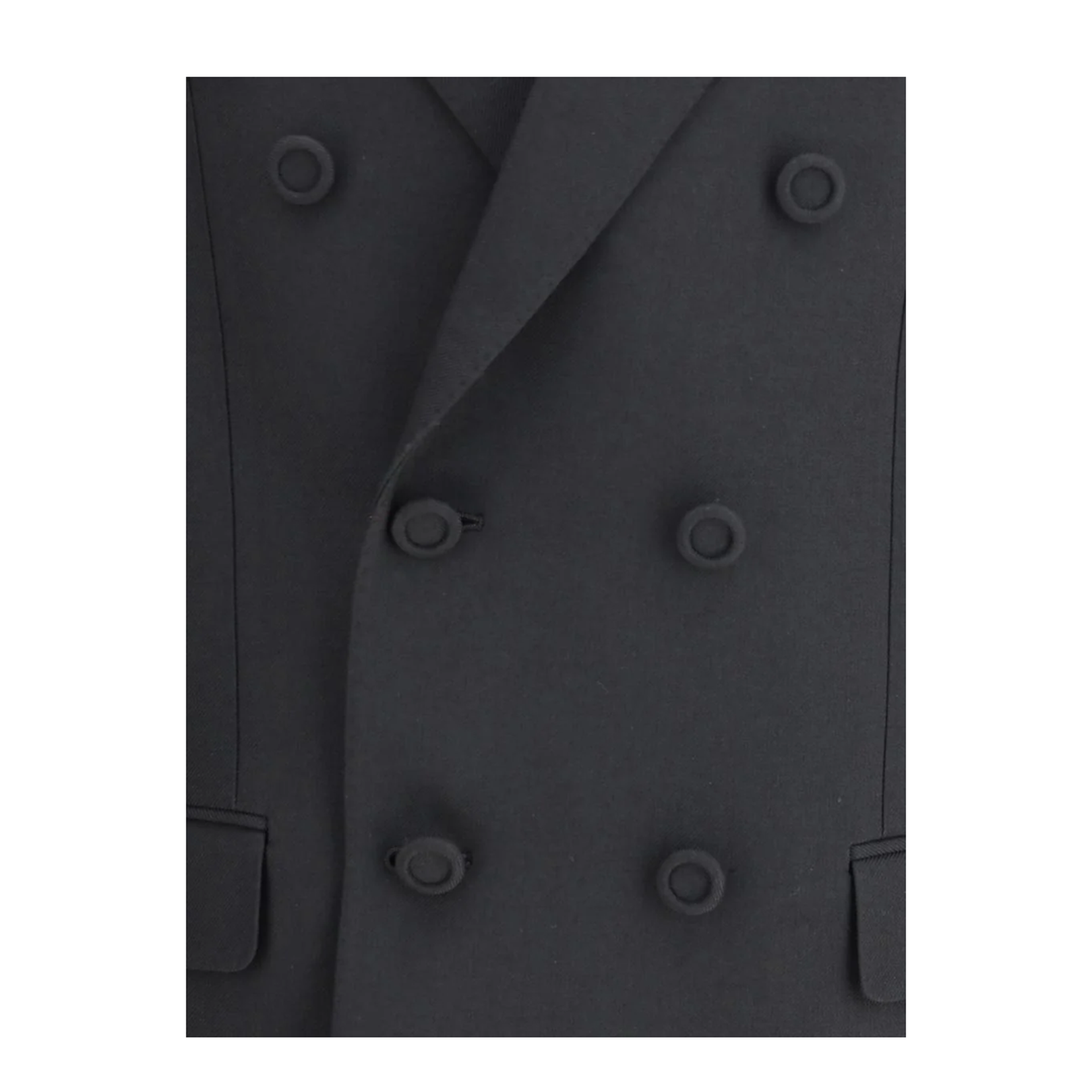 Black Polyester Blend Jacket