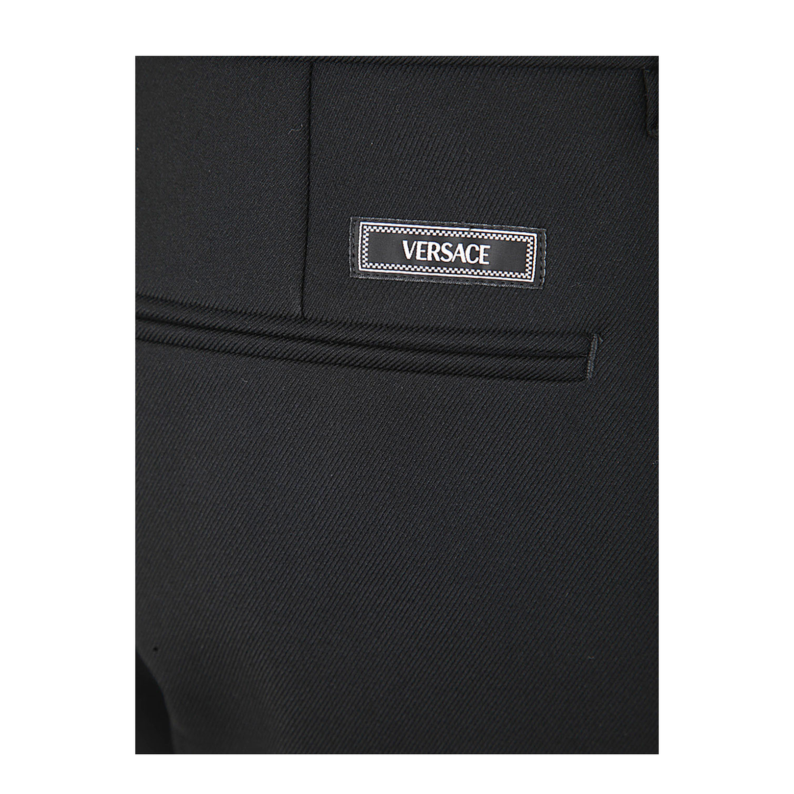 Black Virgin Wool Pants