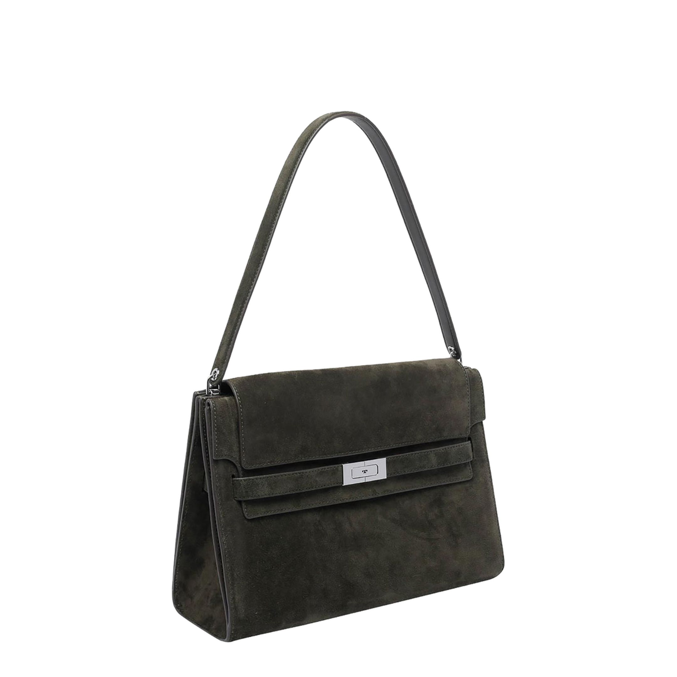 Shoulder Bag Leather Black