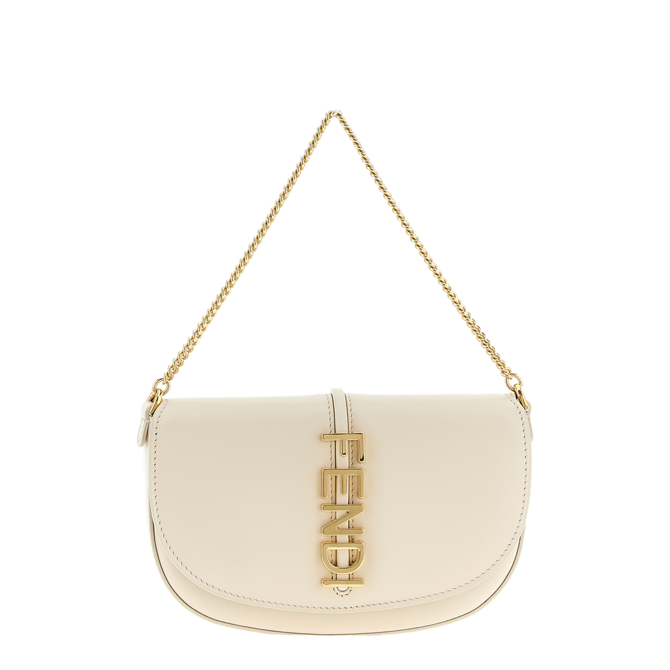 Wallet on Chain Leather White