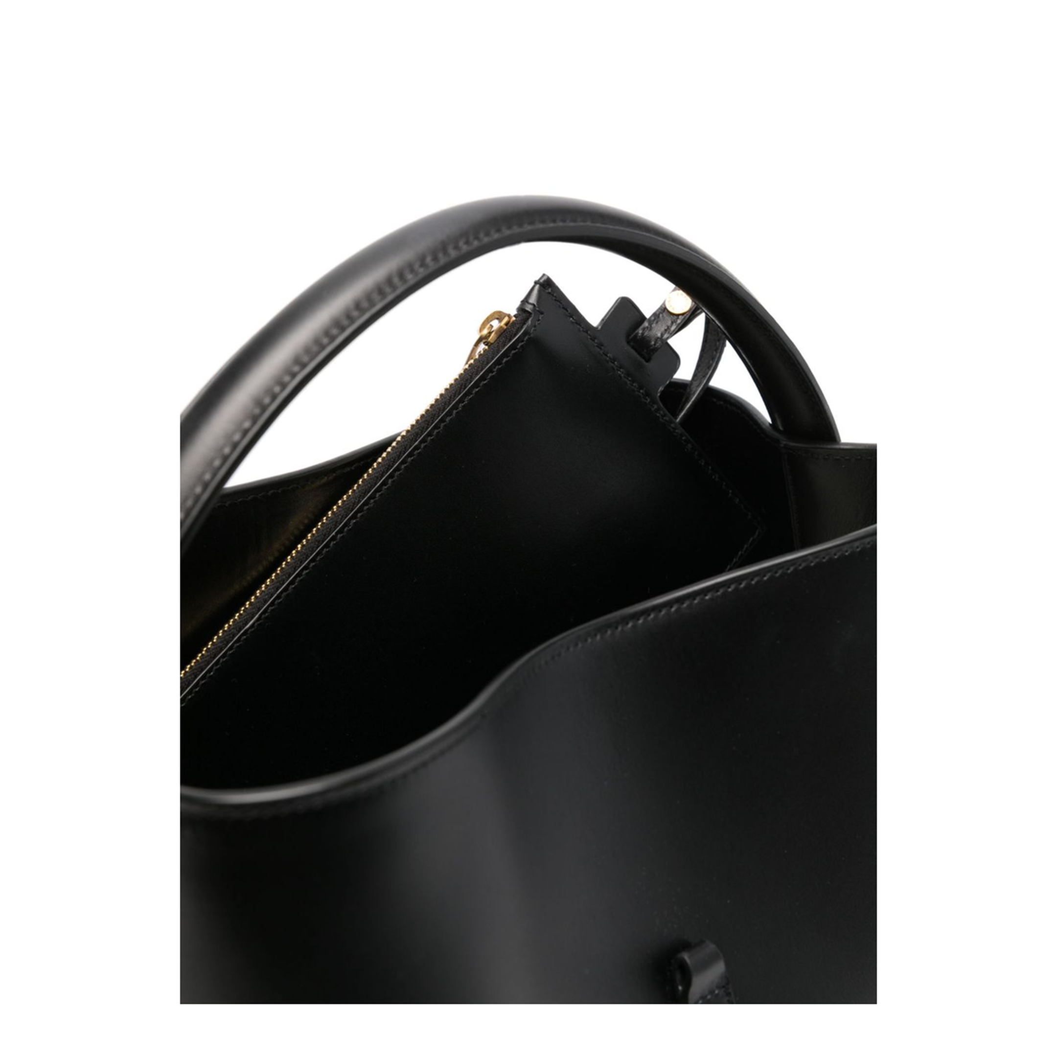 LE 37 Shiny Leather Shoulder Bag - Black
