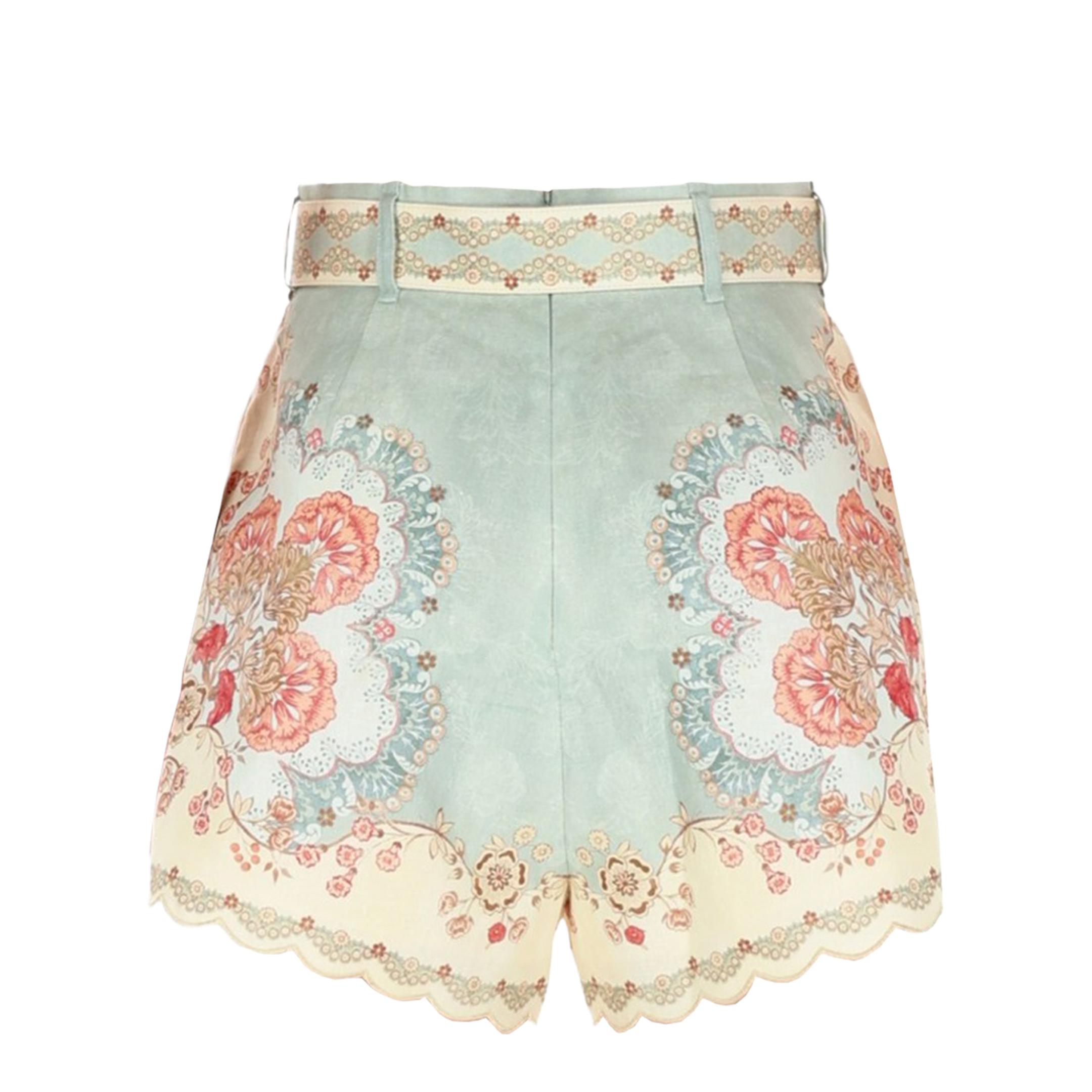 Multicolored Daylight Floral-Print Tuck Shorts
