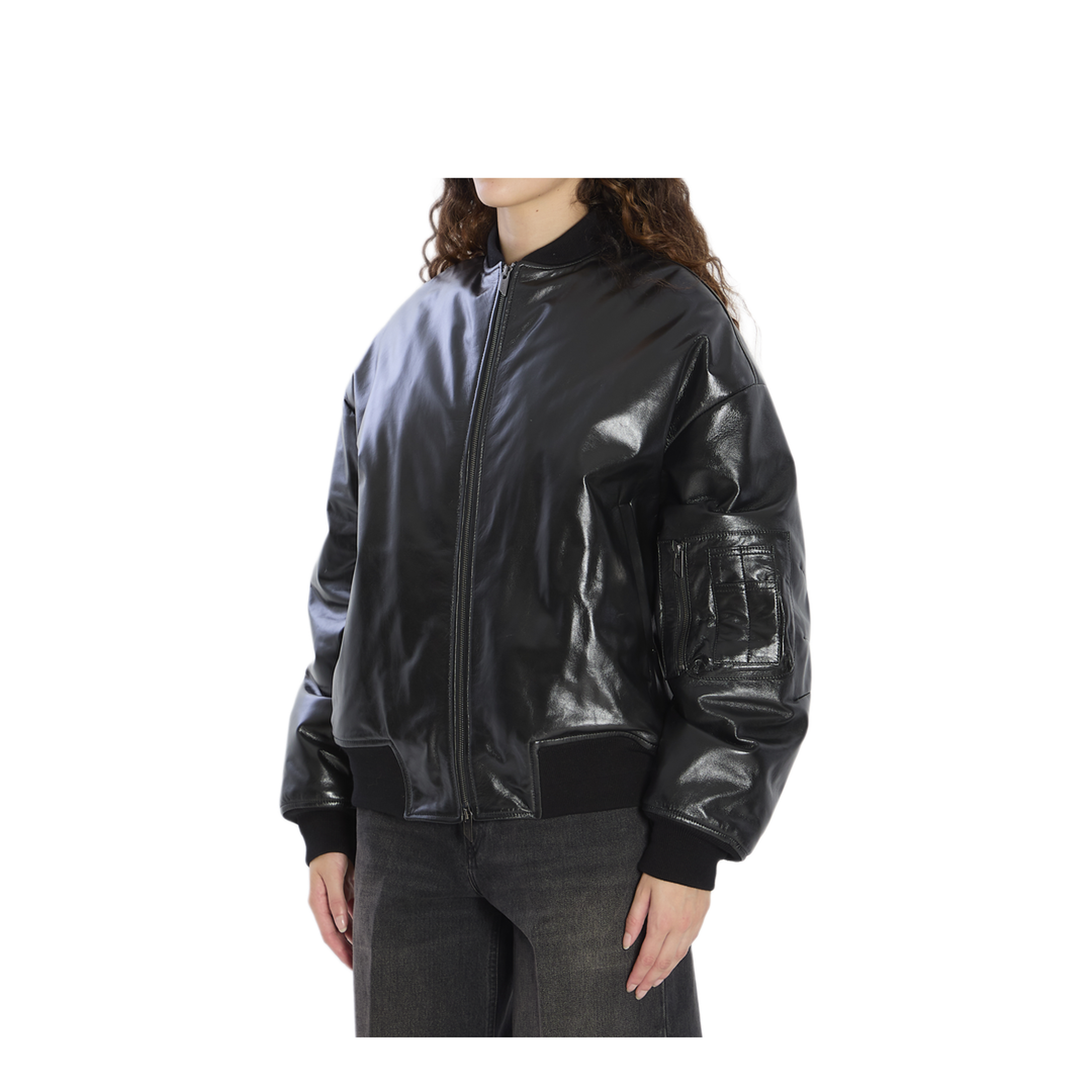 MAYFEYR - Salvatore Santoro - Leather Bomber Jacket - 49071BLACK