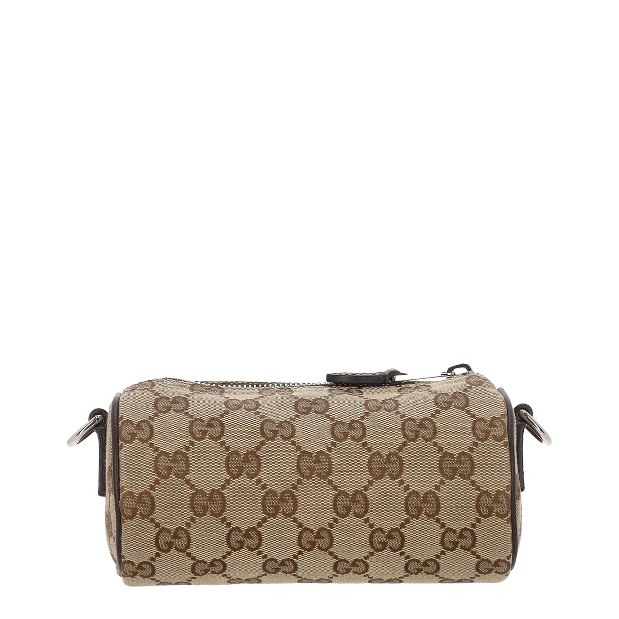 GG Canvas Mini Cylinder Bag