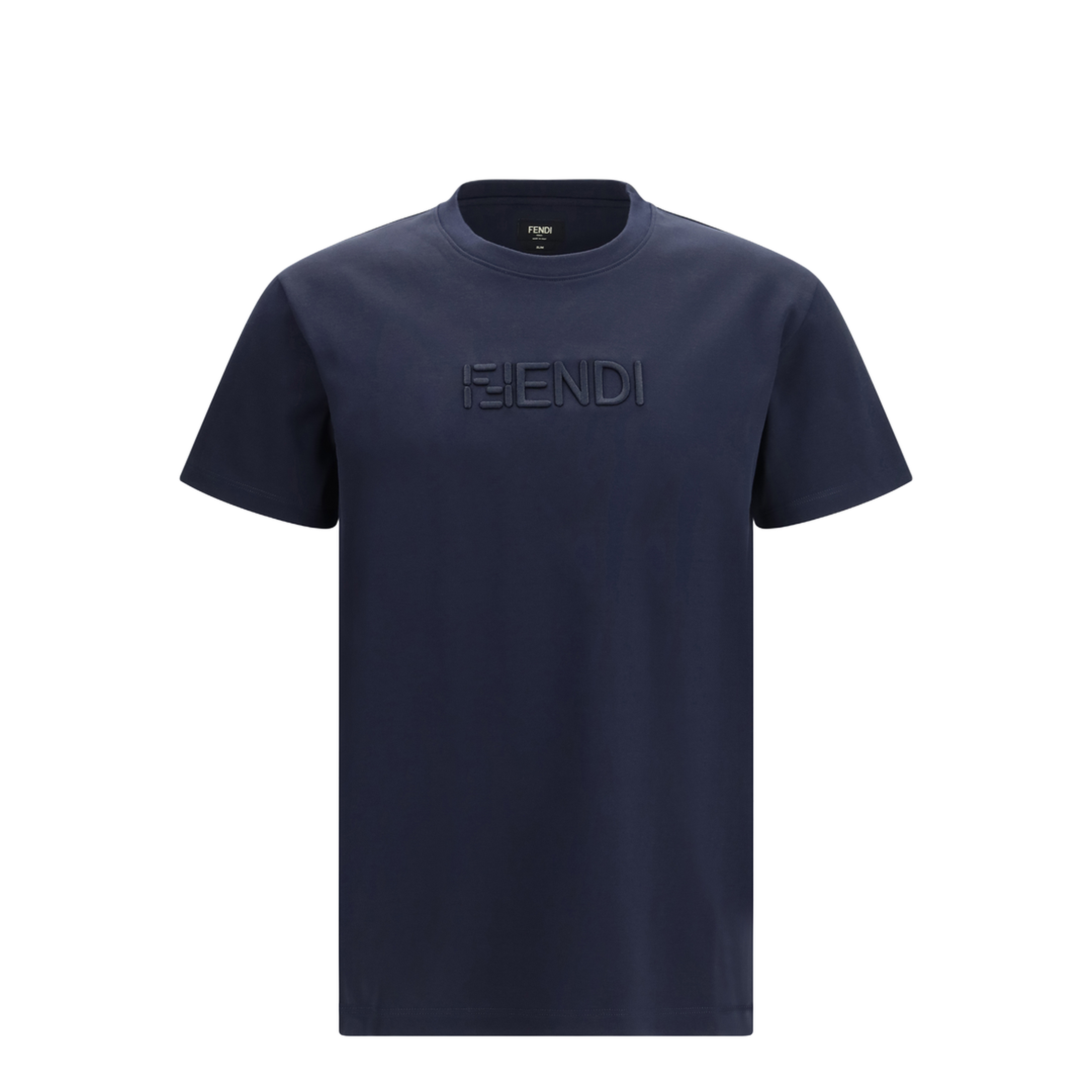 MAYFEYR - Fendi - Cotton T-Shirt With Embroidered Logo - FY1319AY0G