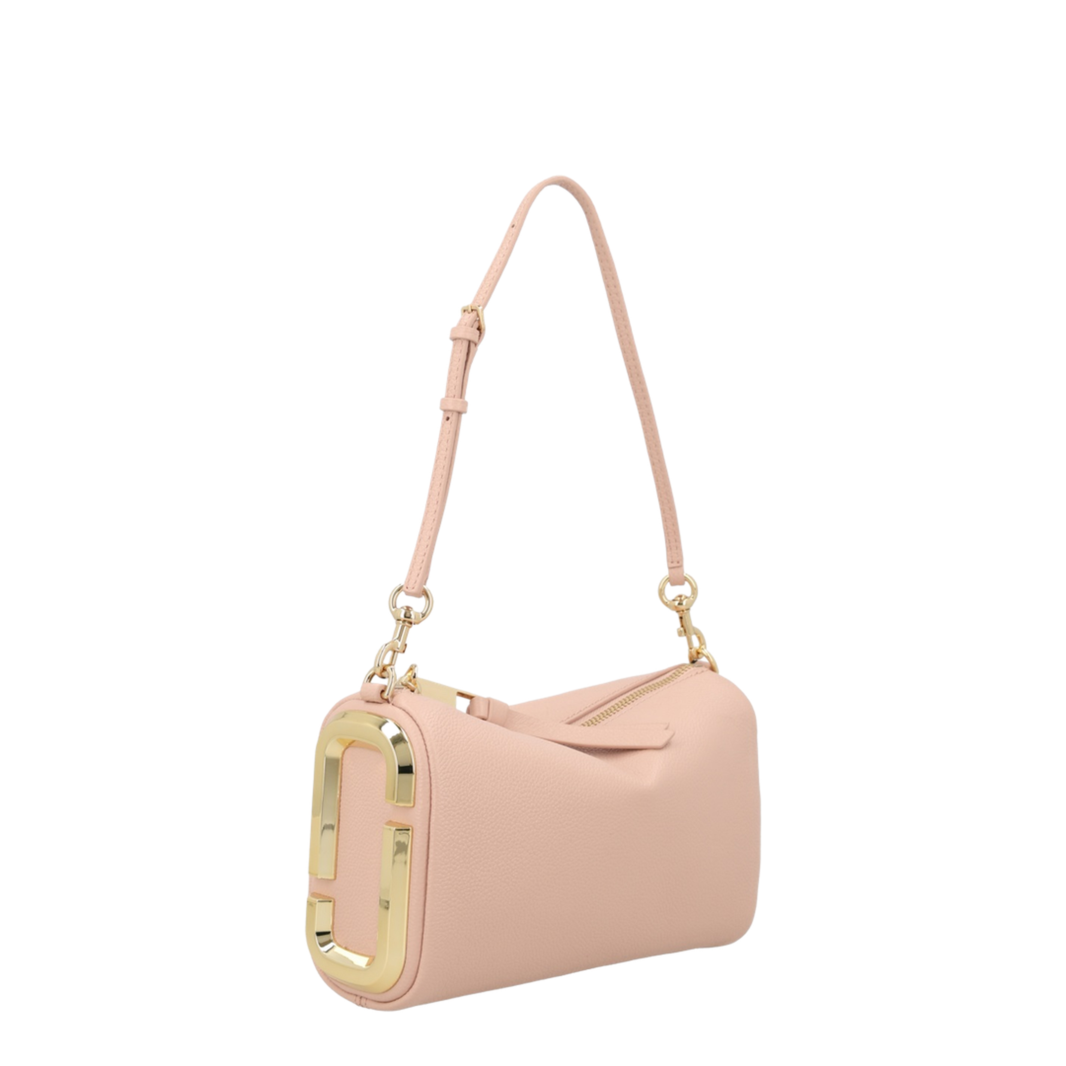 The Snapshot Medium Grained Leather Shoulder Bag - Rose