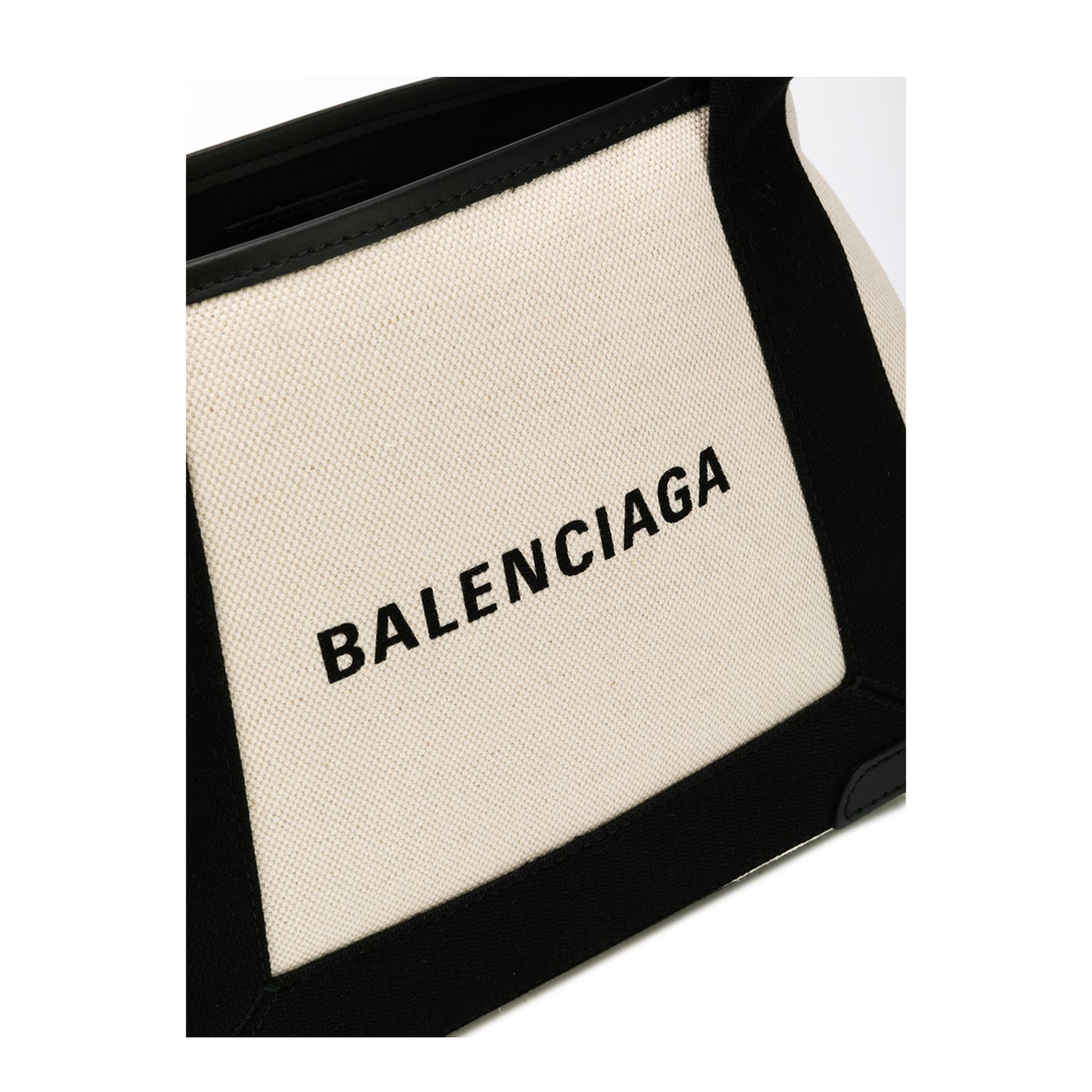 Navy Xs Cabas in Black/silver