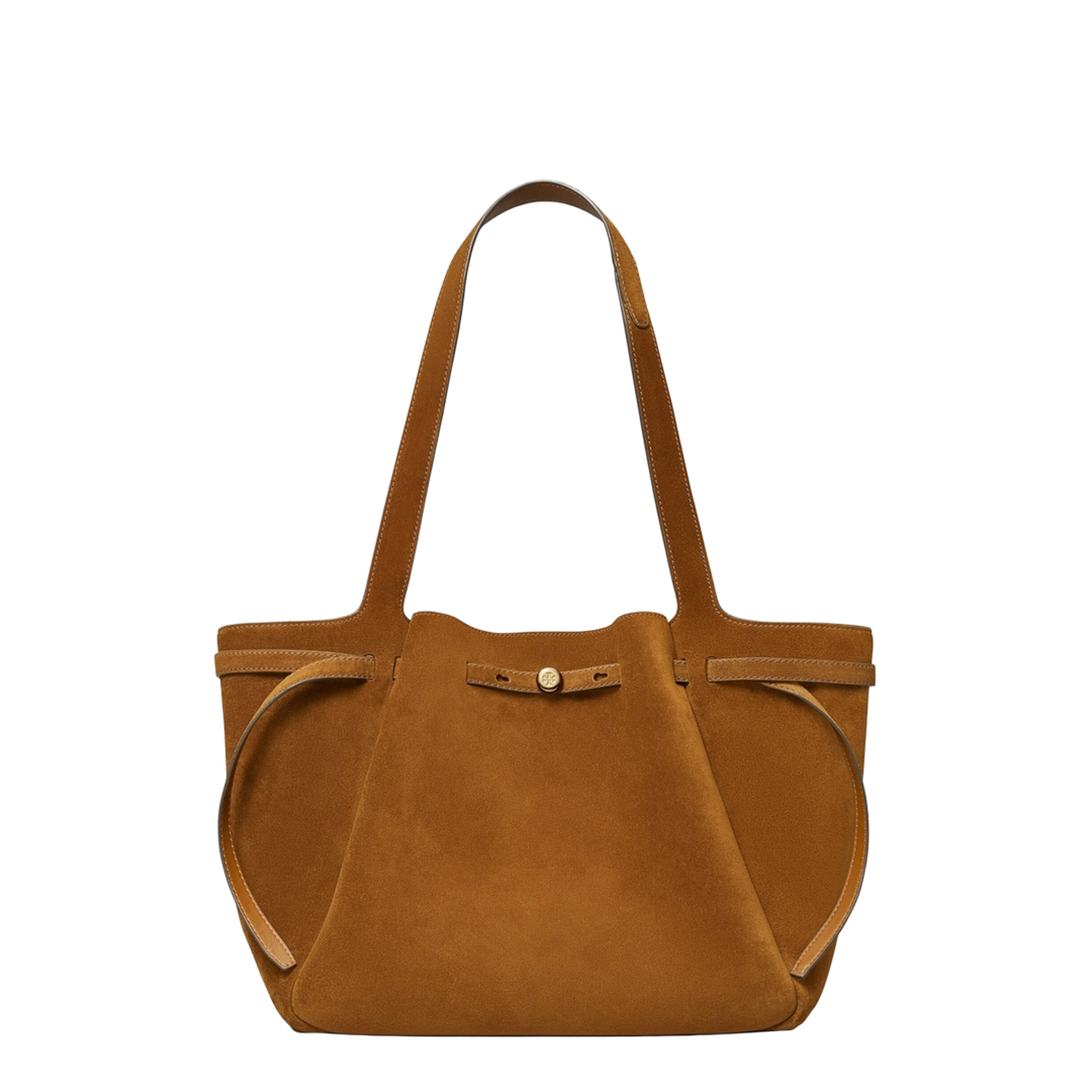 Romy Suede Tote - Caramel