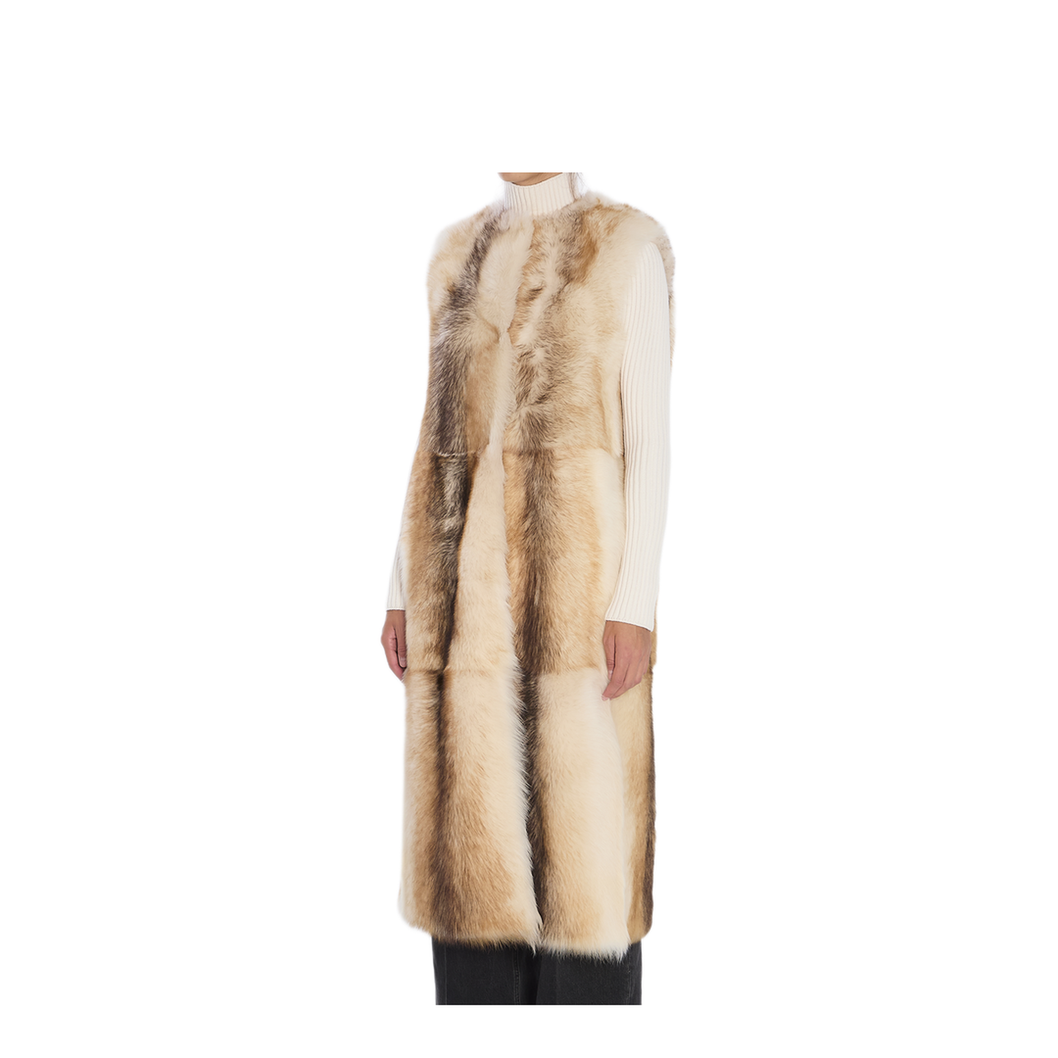 MAYFEYR - Yves Salomon - Long Lamb Fur Vest - 26WYM63105215B3271