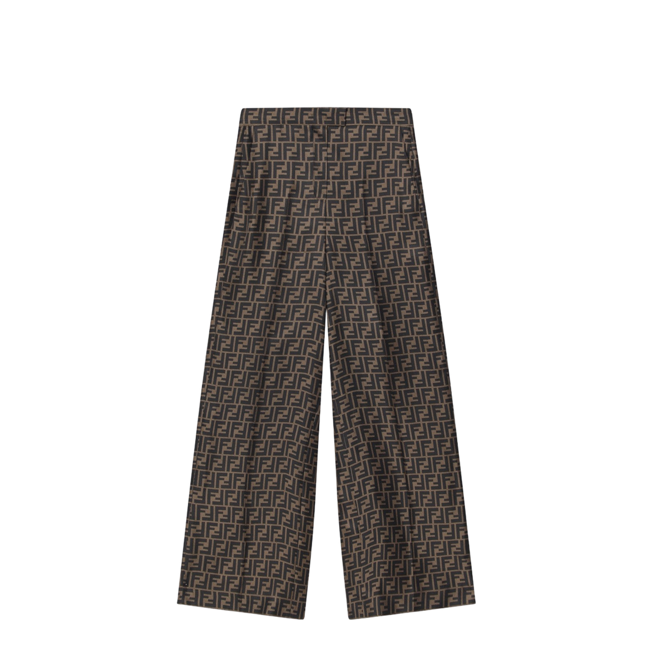 Trousers Silk Brown