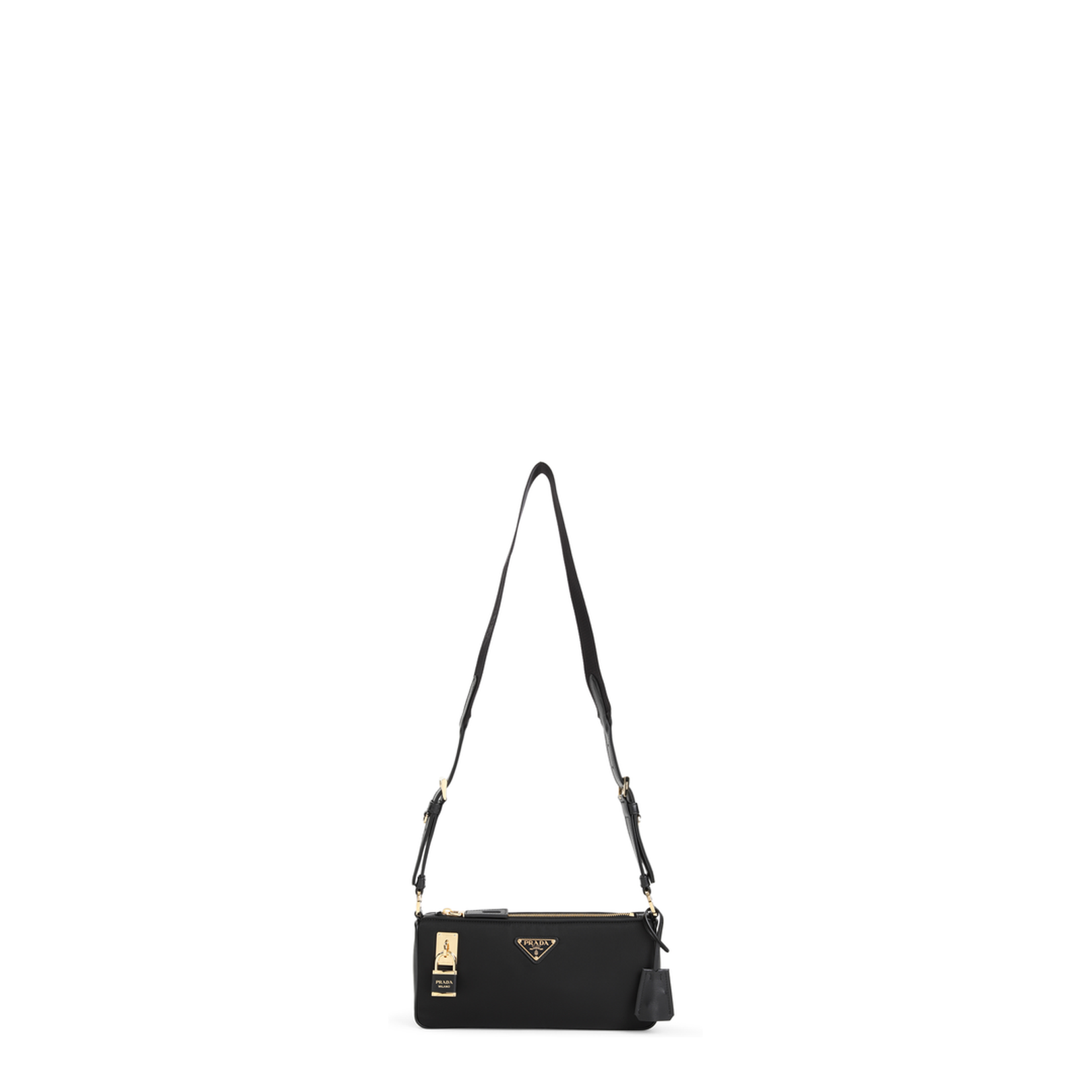 Black Re-Nylon Crossbody Bag