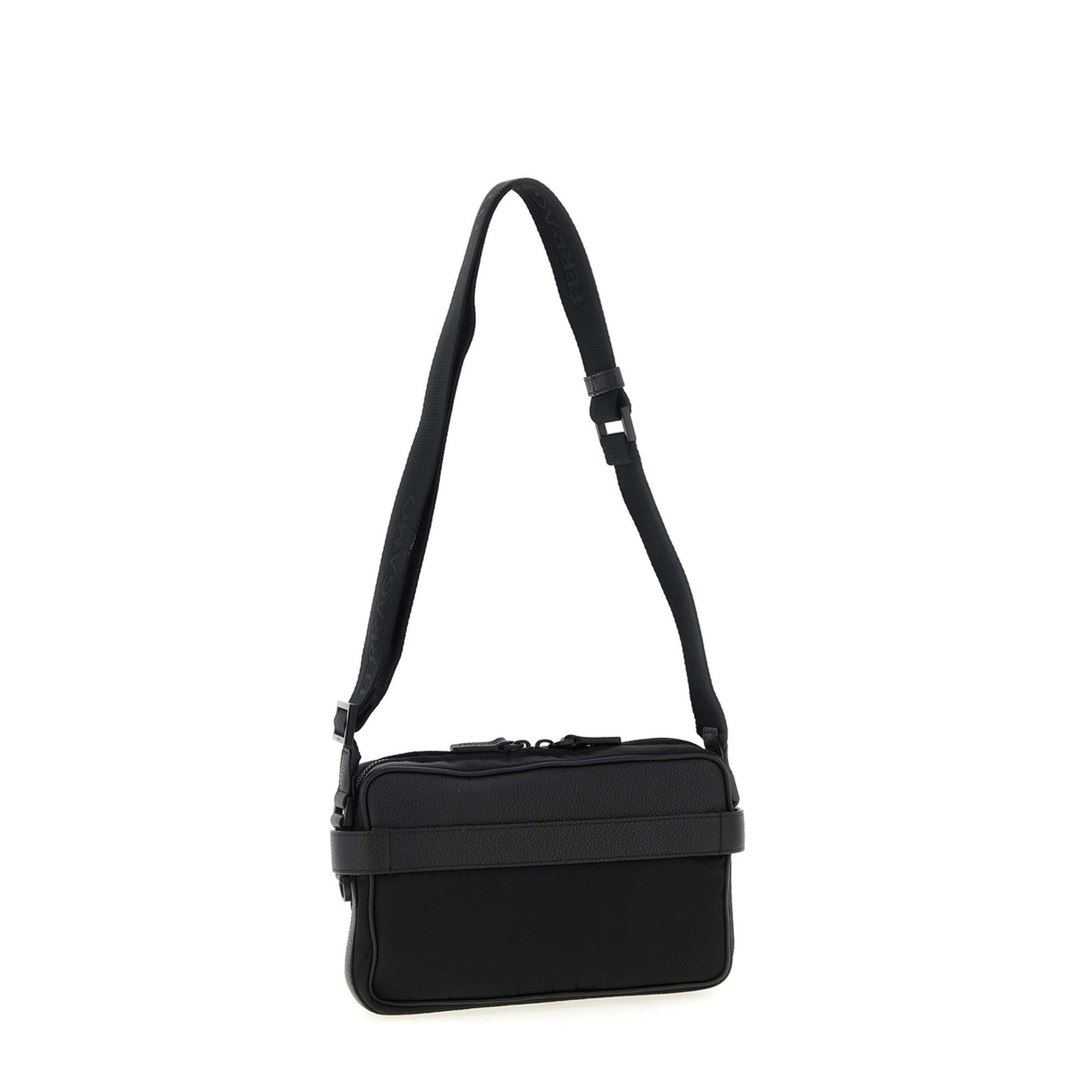 Crossbody Bag with Gancini Buckles