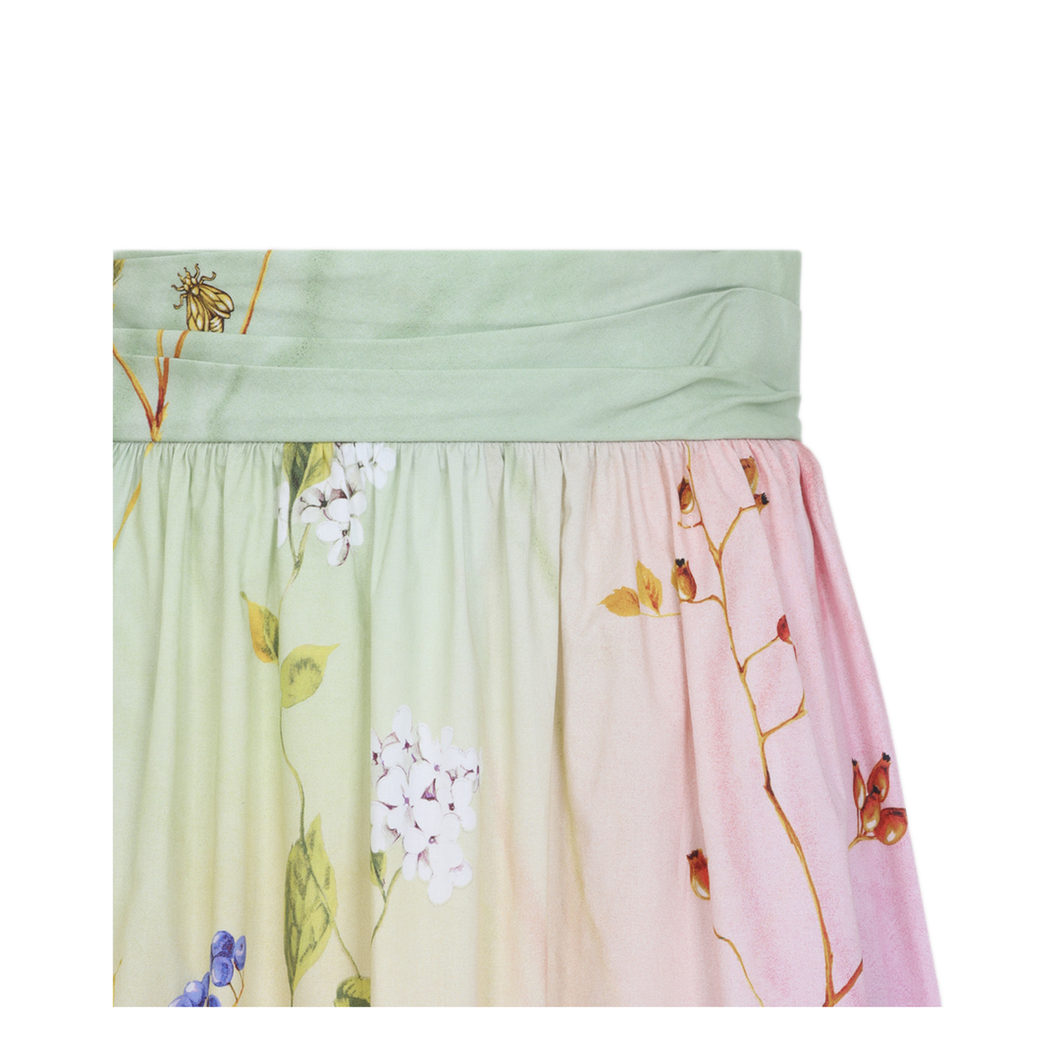 MAYFEYR - ROBERTO CAVALLI - Miami Flowers Cotton Midi Skirt - WQT3033AR32D0509