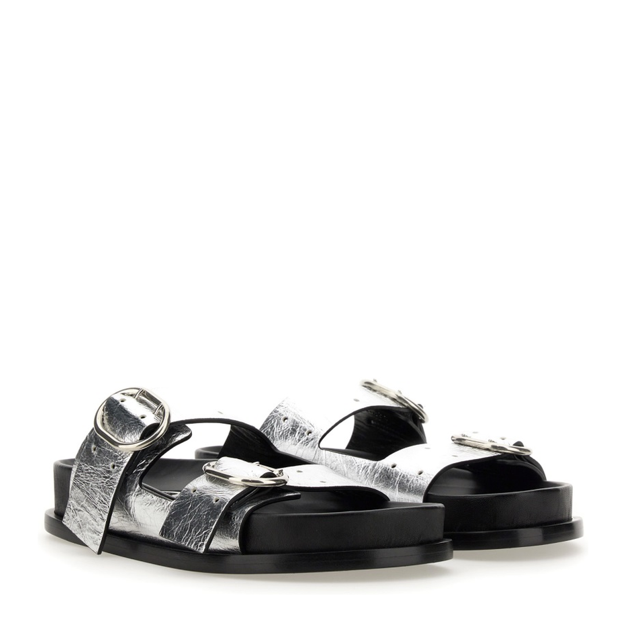 Leather Sandal with Buckle
