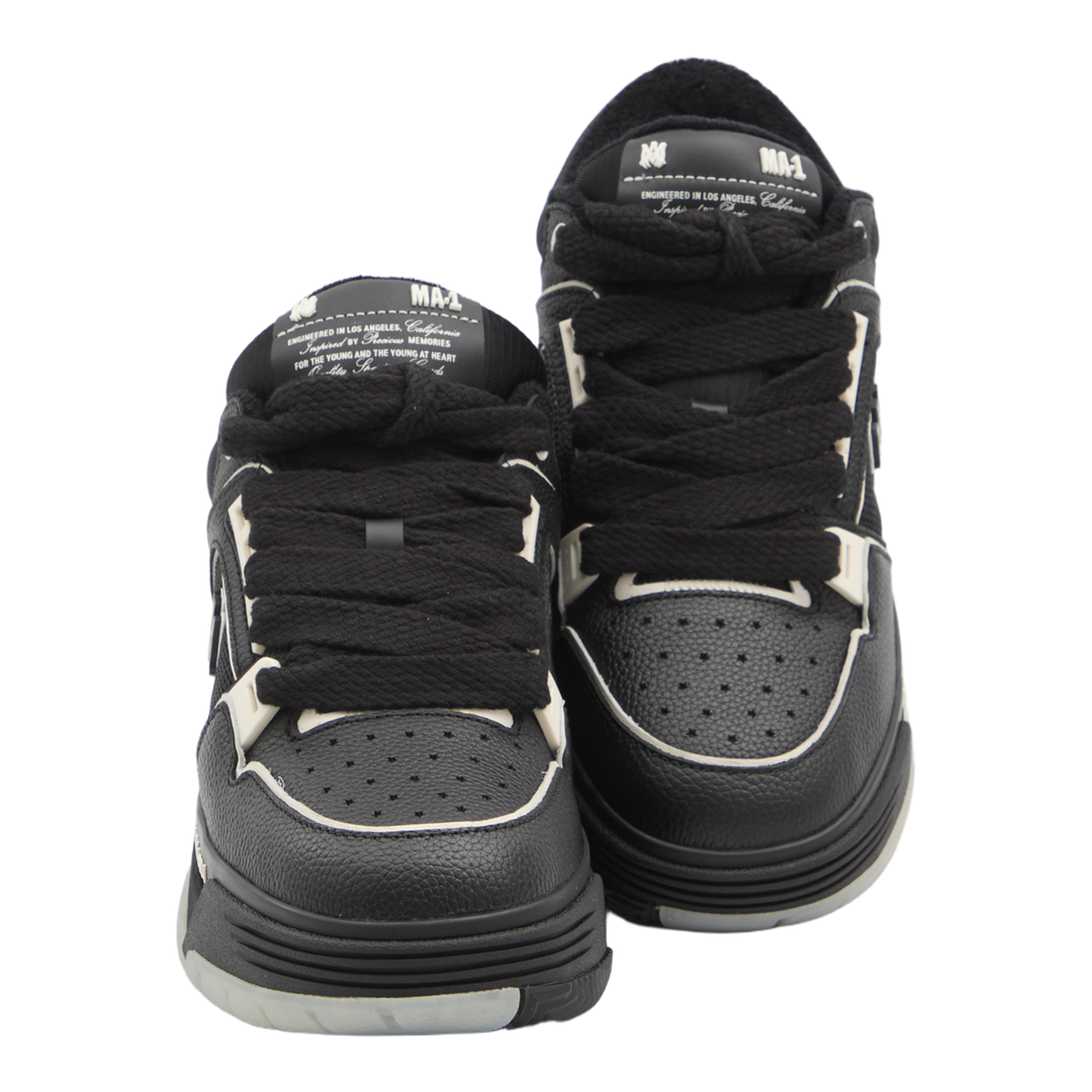 Leather Mesh Sneakers
