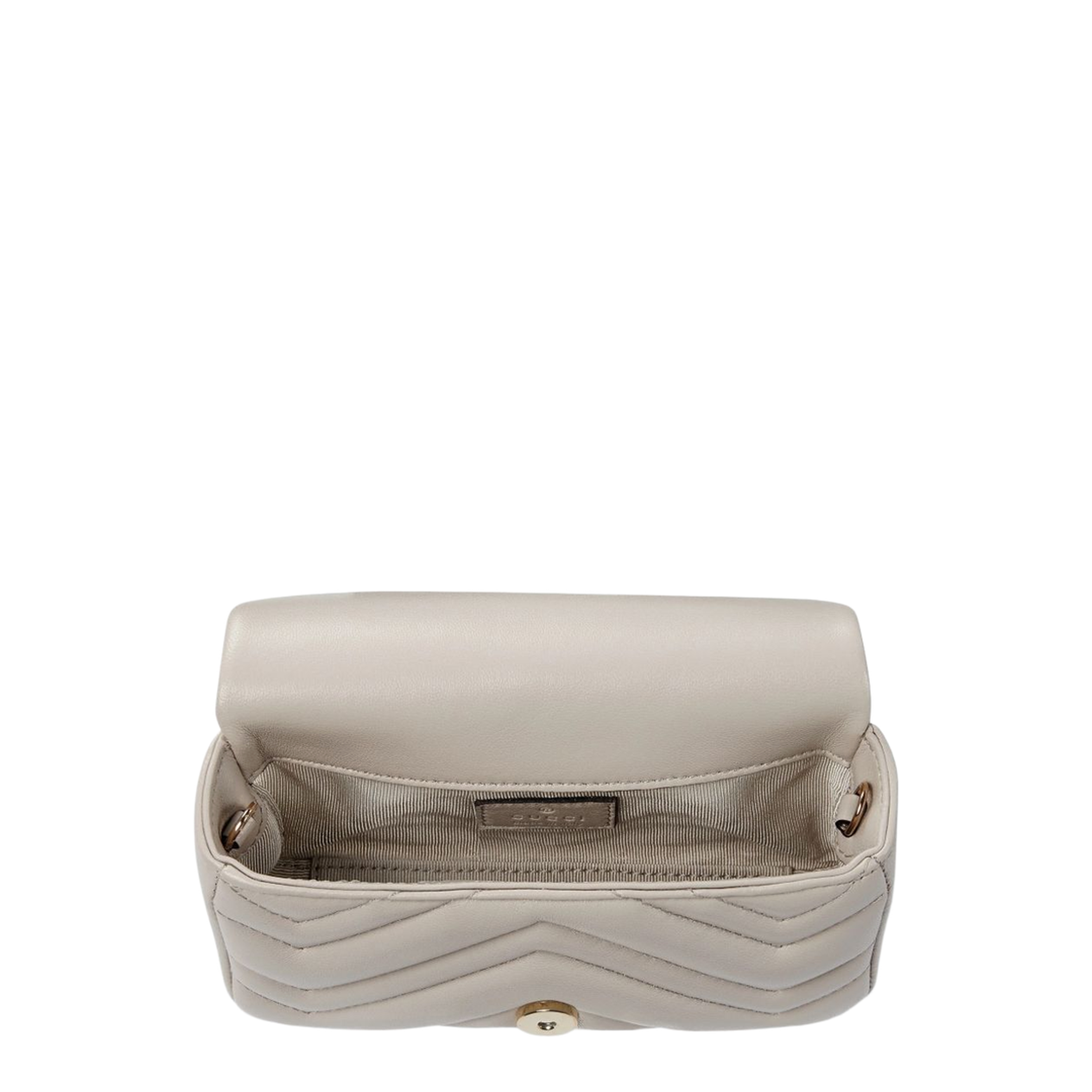 GG Marmont Mini Shoulder Bag Nappa Leather - Light Grey