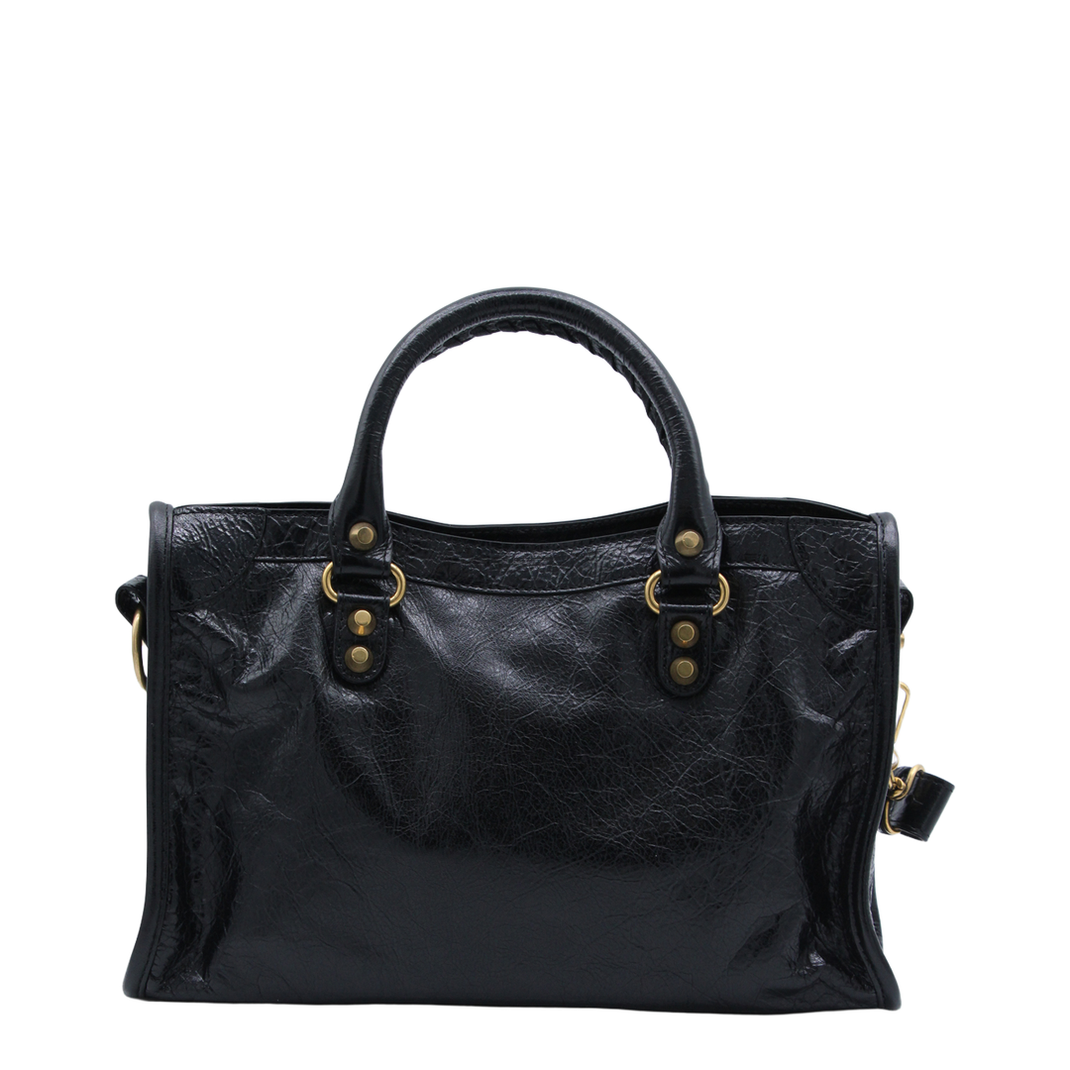 Le City Small Arena Storico Lambskin Shoulder Bag - Black