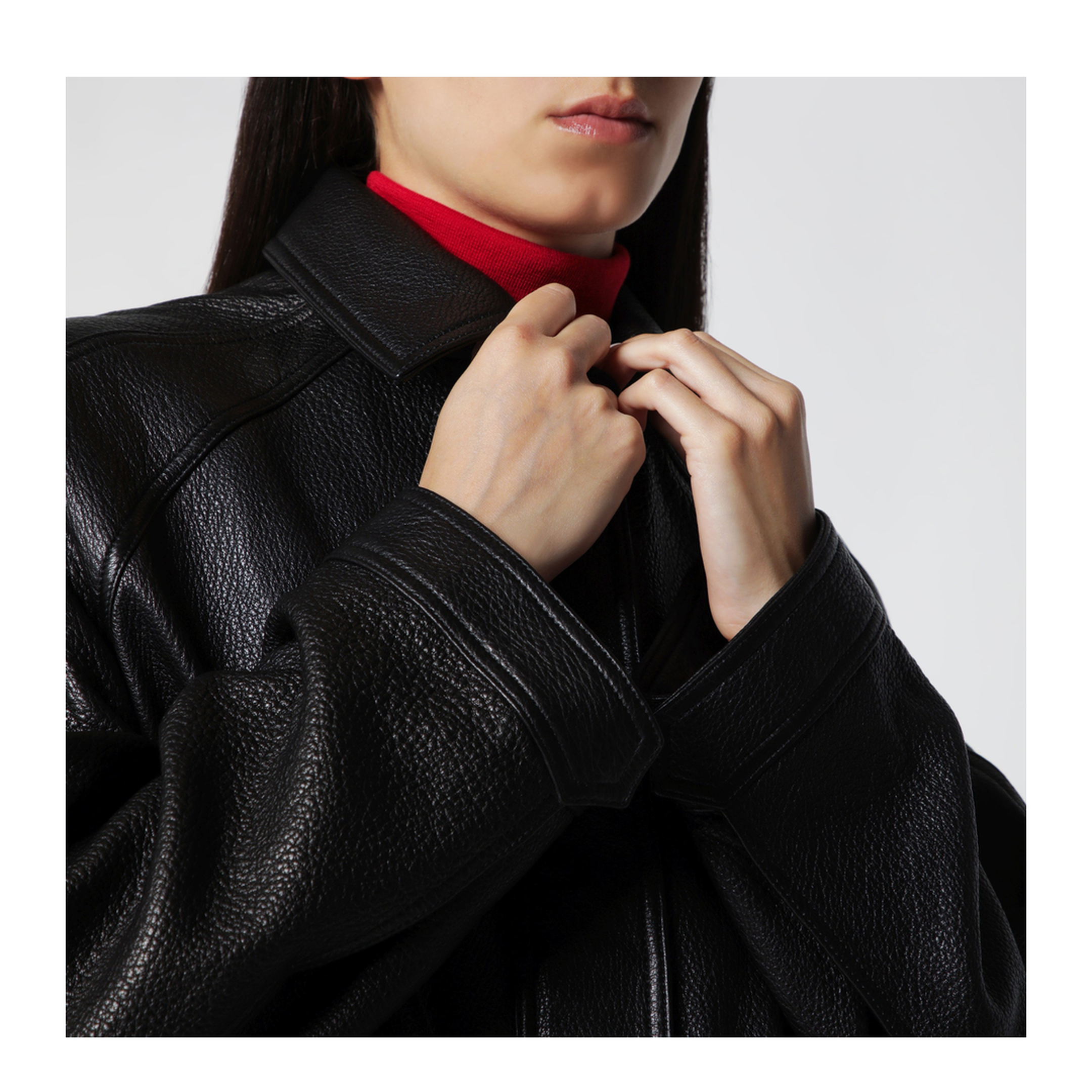 MAYFEYR - Róhe - Black Grained Leather Jacket - 820-11-247LE001
