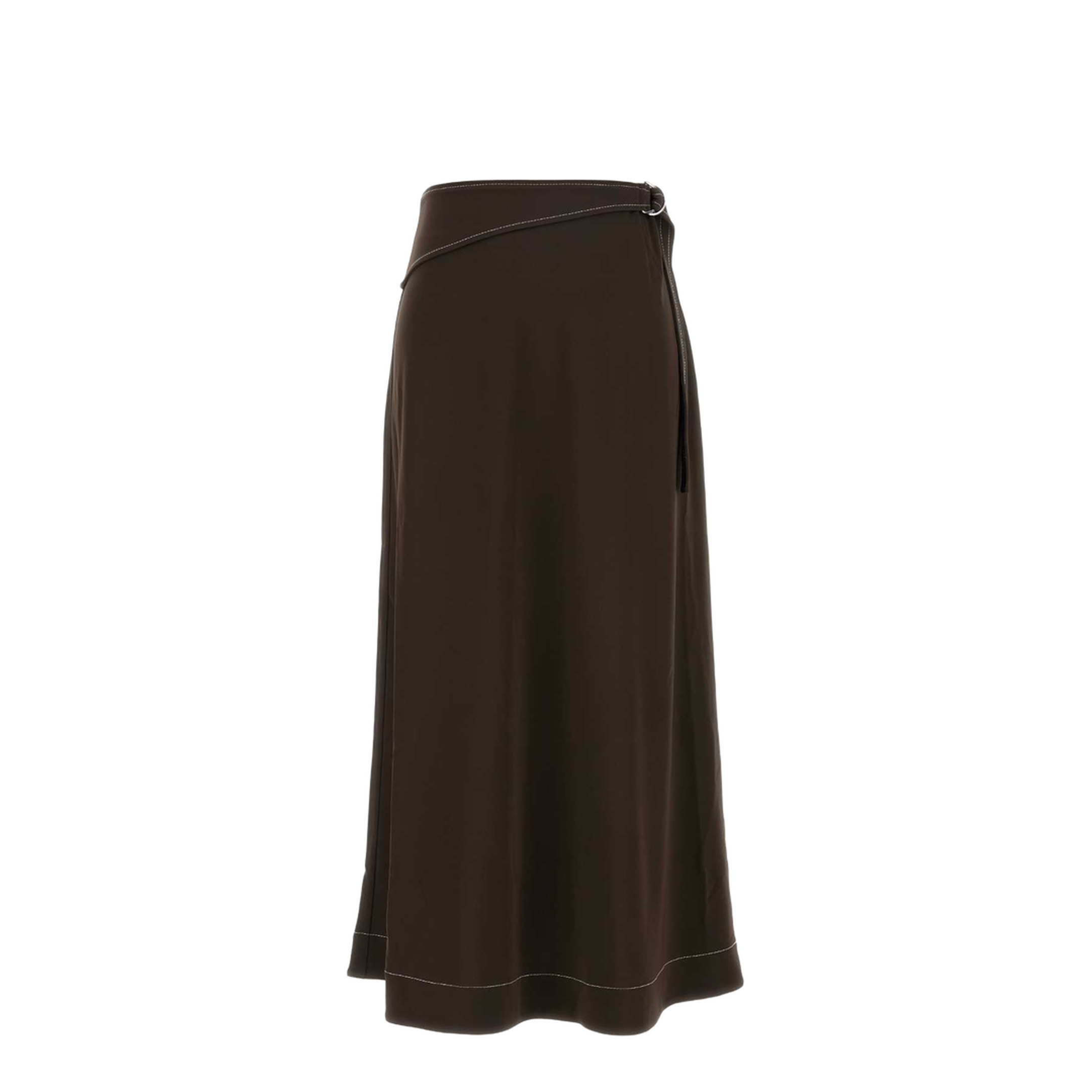 Brown Viscose Skirt